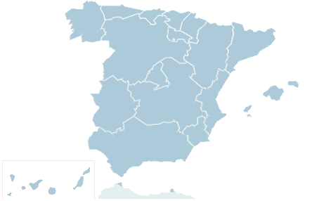 Mapa de comunidades autónomas