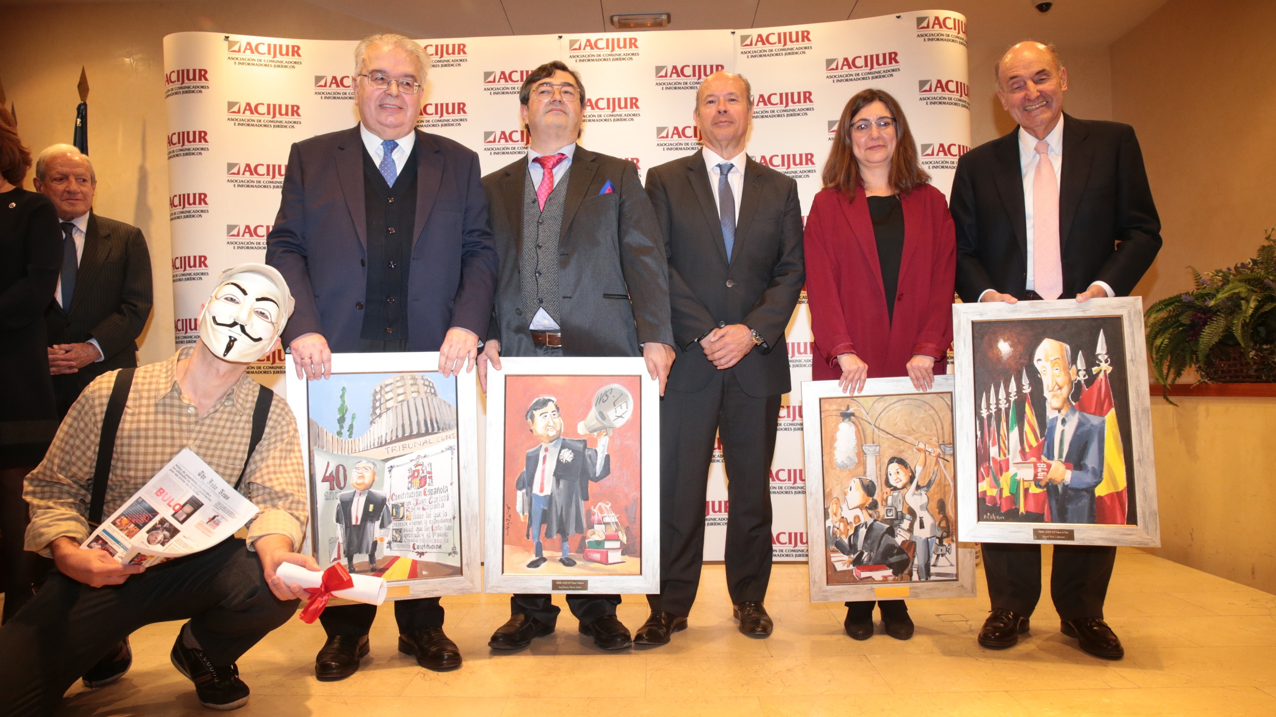 El ministro de Justicia, Juan Carlos Campo, durante la entrega de los premios &lsquo;Pu&ntilde;etas&rsquo; 2019 de la Asociaci&oacute;n de Comunicadores e Informadores Jur&iacute;dicos ACIJUR 