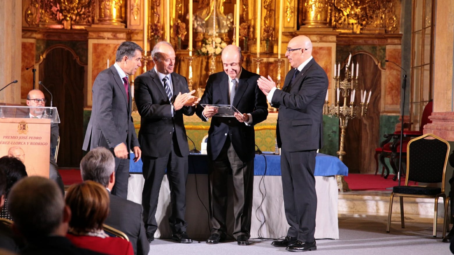 El ministro de Justicia, Juan Carlos Campo, durante la entrega del I Premio &lsquo;Jos&eacute; Pedro P&eacute;rez-Llorca y Rodrigo&rsquo;
