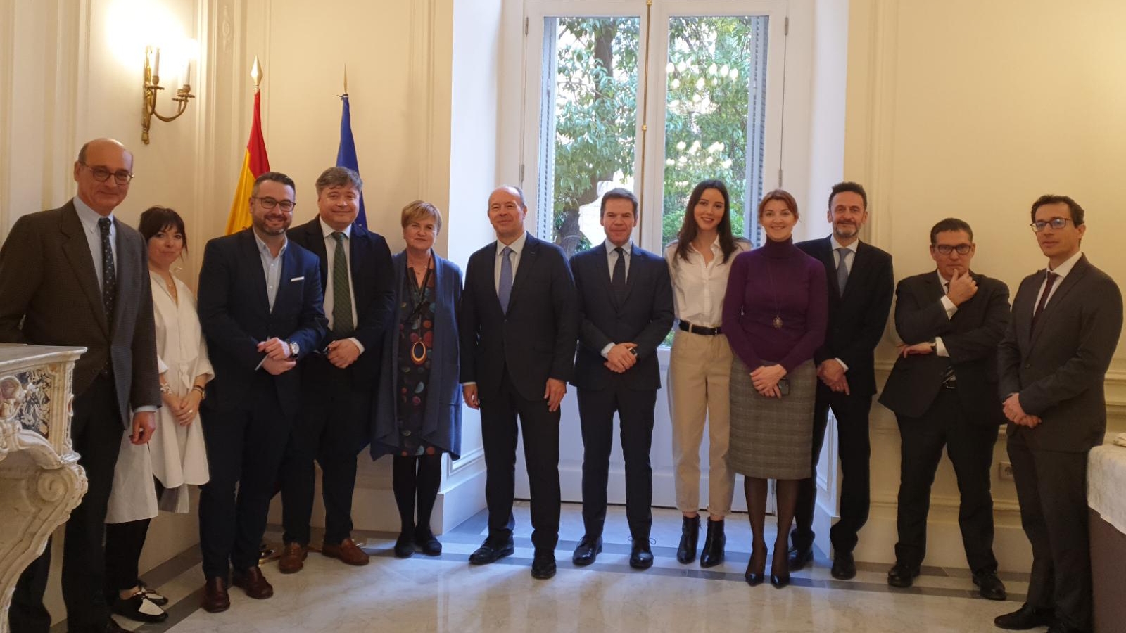 El ministro de Justicia, Juan Carlos Campo, durante su reuni&oacute;n con miembros de la Comisi&oacute;n de Justicia del Congreso de los Diputados