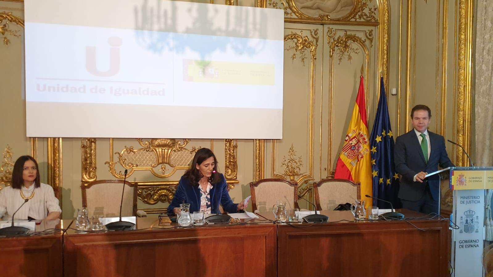 El subsecretario de Justicia, Miguel Bueno, durante la inauguraci&oacute;n de las II Jornadas de Igualdad y Justicia organizadas por el Ministerio de Justicia
