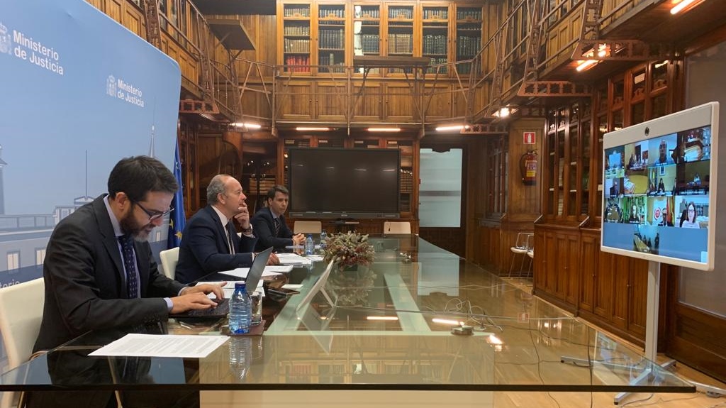 Videoconferencia con consejeros de Justicia