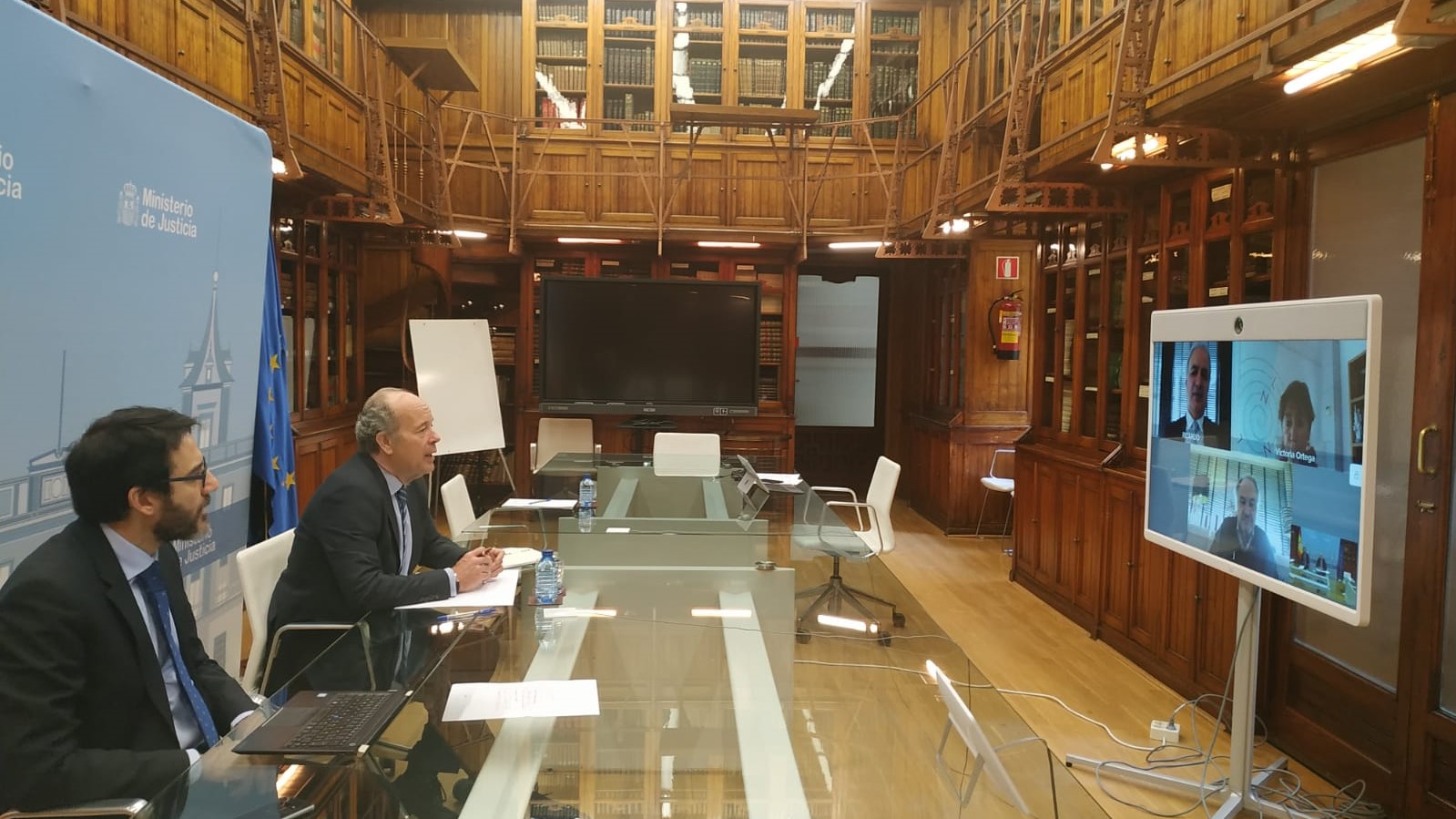  Campo aborda con abogados, procuradores y graduados sociales los planes de Justicia para la salida coordinada de la crisis y la agilizaci&oacute;n del servicio p&uacute;blico
