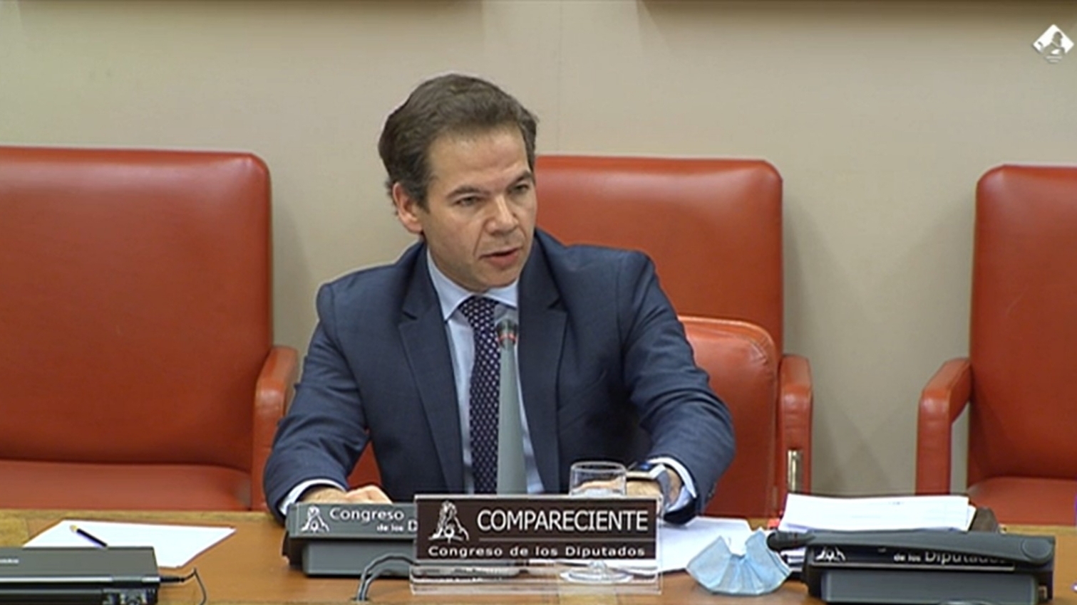 El subsecretario de Justicia, Miguel Bueno, durante su comparecencia en la Comisi&oacute;n de Justicia del Congreso de los Diputados 