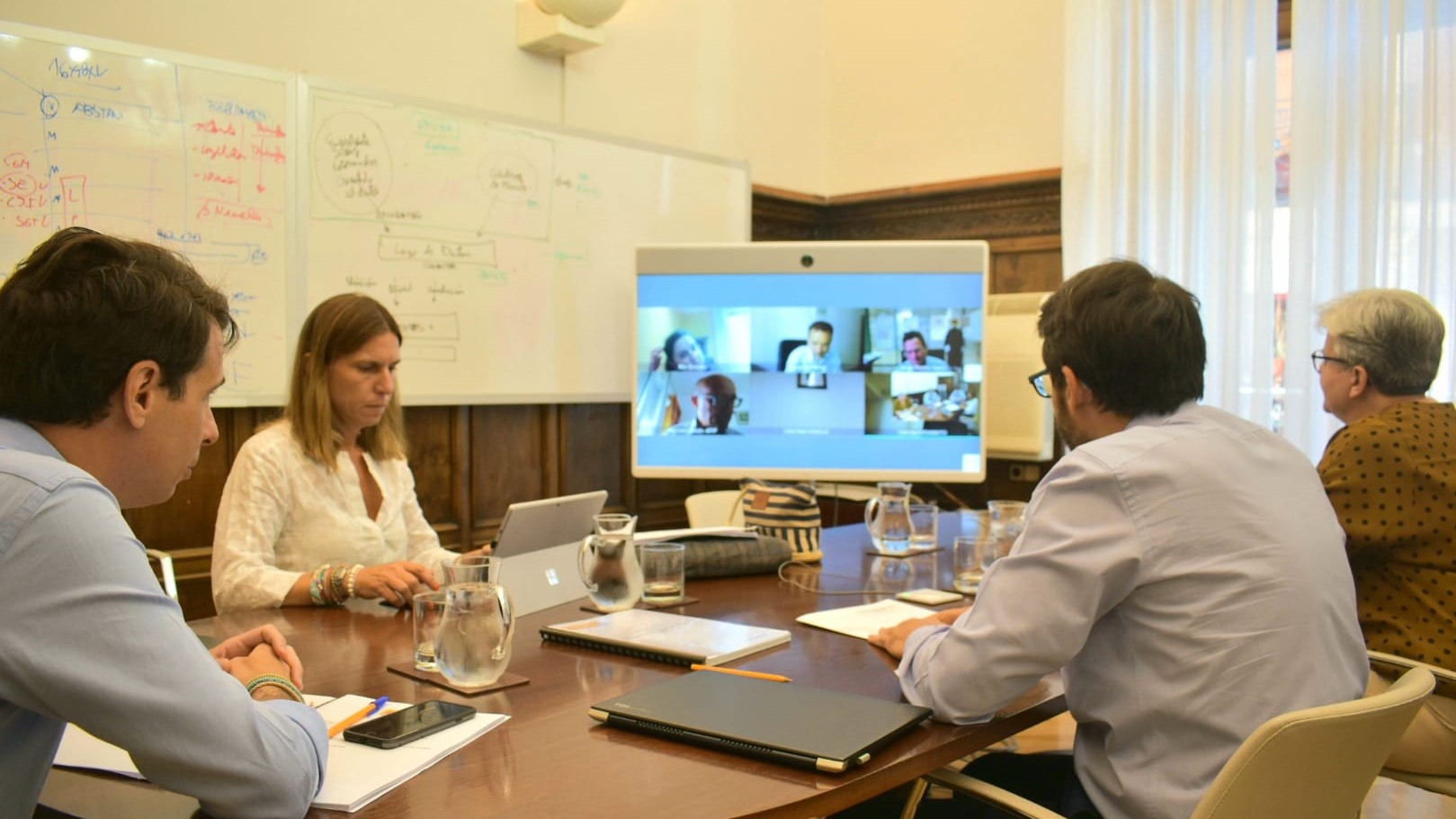 Reuni&oacute;n por videoconferencia con las asociaciones de jueces y fiscales