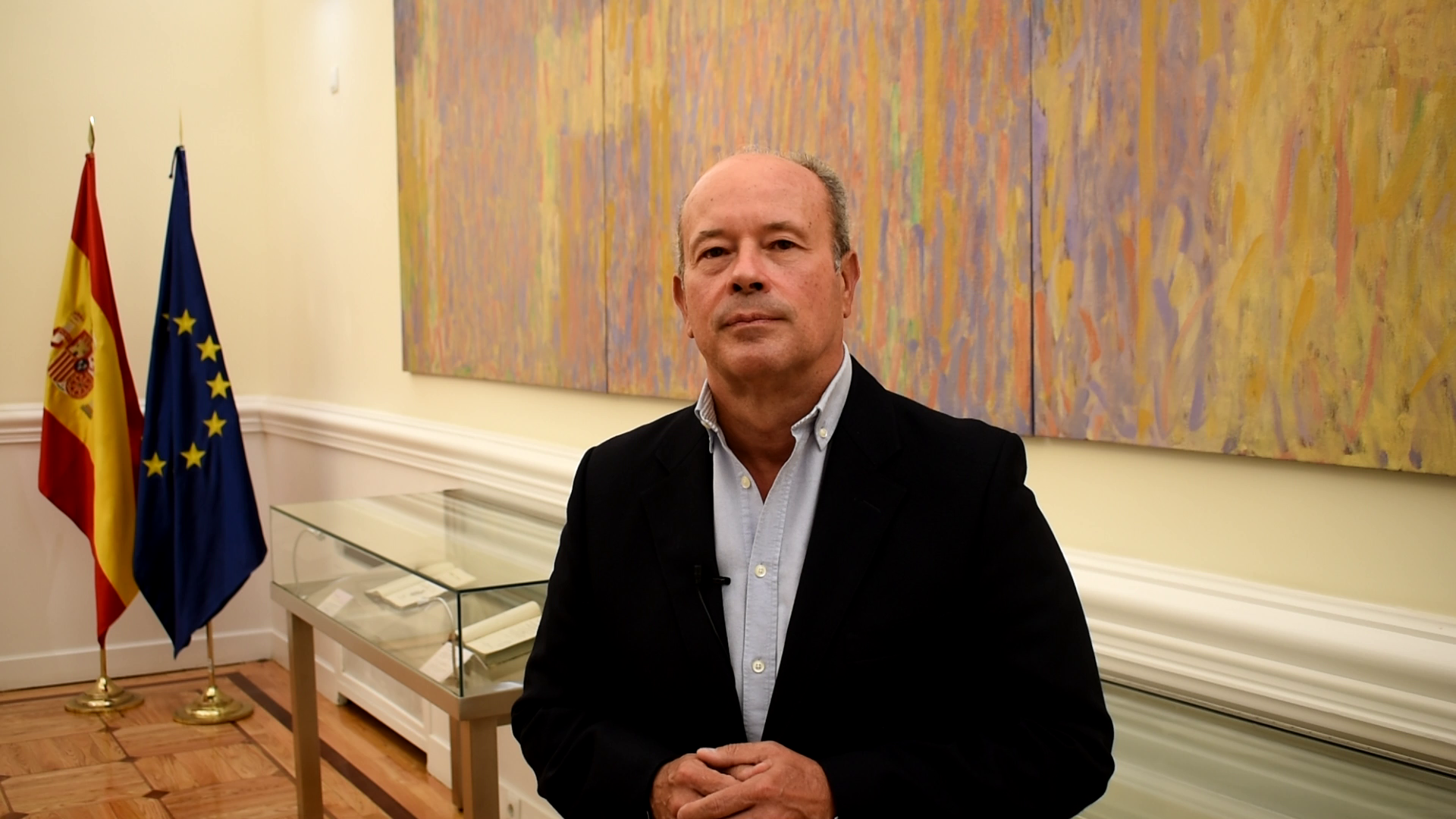 El ministro de Justicia, Juan Carlos Campo, durante la inauguraci&oacute;n de las VIII Jornadas de la Red Espa&ntilde;ola de Cooperaci&oacute;n Jur&iacute;dica Internacional de Letrados de la Administraci&oacute;n de Justicia (RECILAJ). 