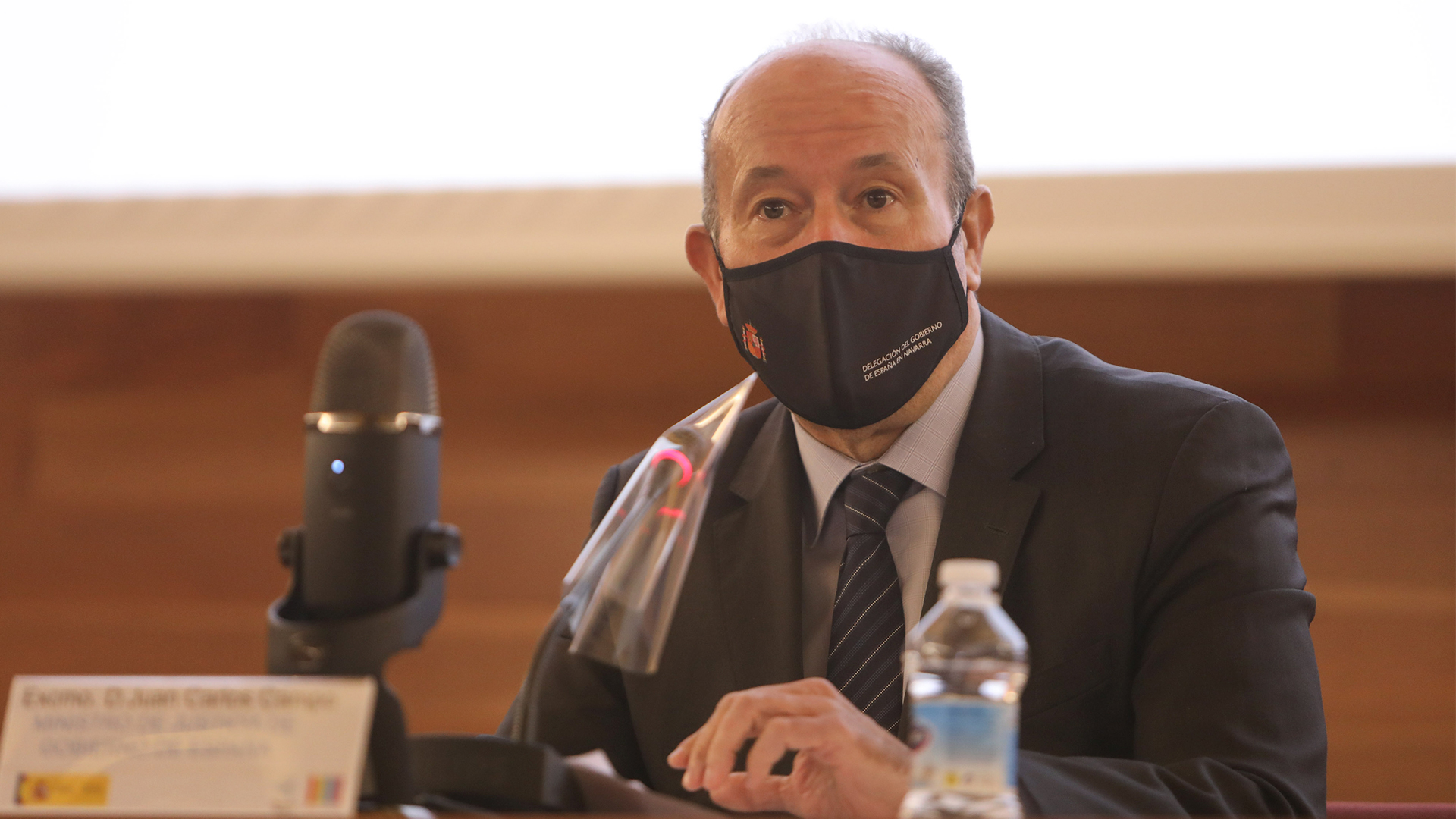 El ministro de Justicia, Juan Carlos Campo, durante la clausura de la III Semana Europea de la Mediación