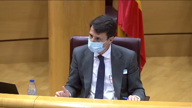 Borja Vargues en la Comisión de Justicia en el Senado