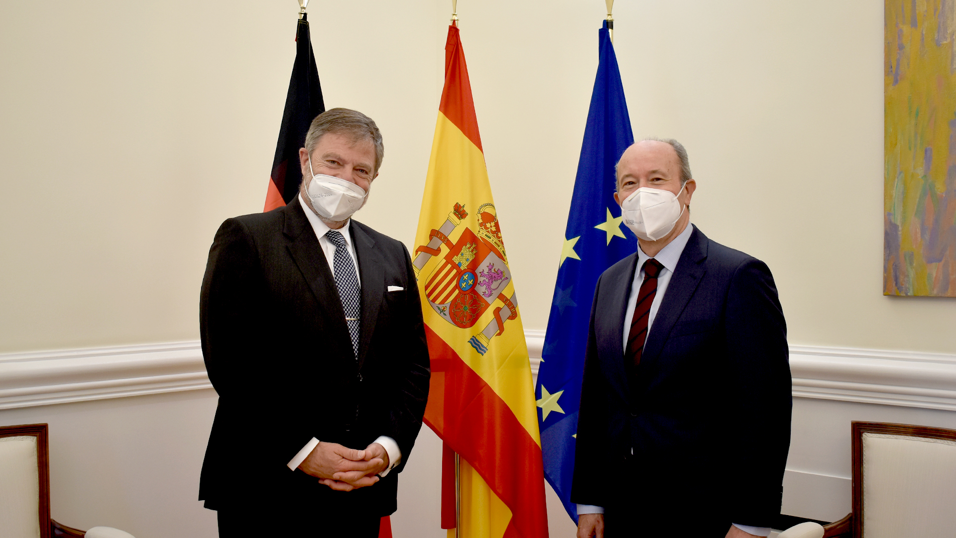 Reunión del ministro con el embajador de Alemania, Wolfgang Dold