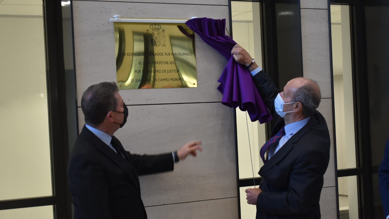 Inauguración de la nueva sede de los juzgados de Guadalajara