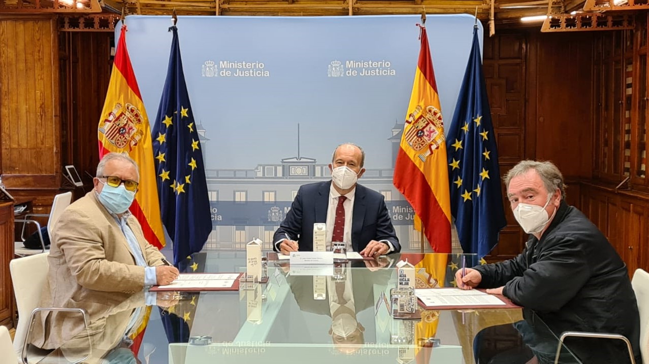 Firma del acuerdo de teletrabajo con los sindicatos