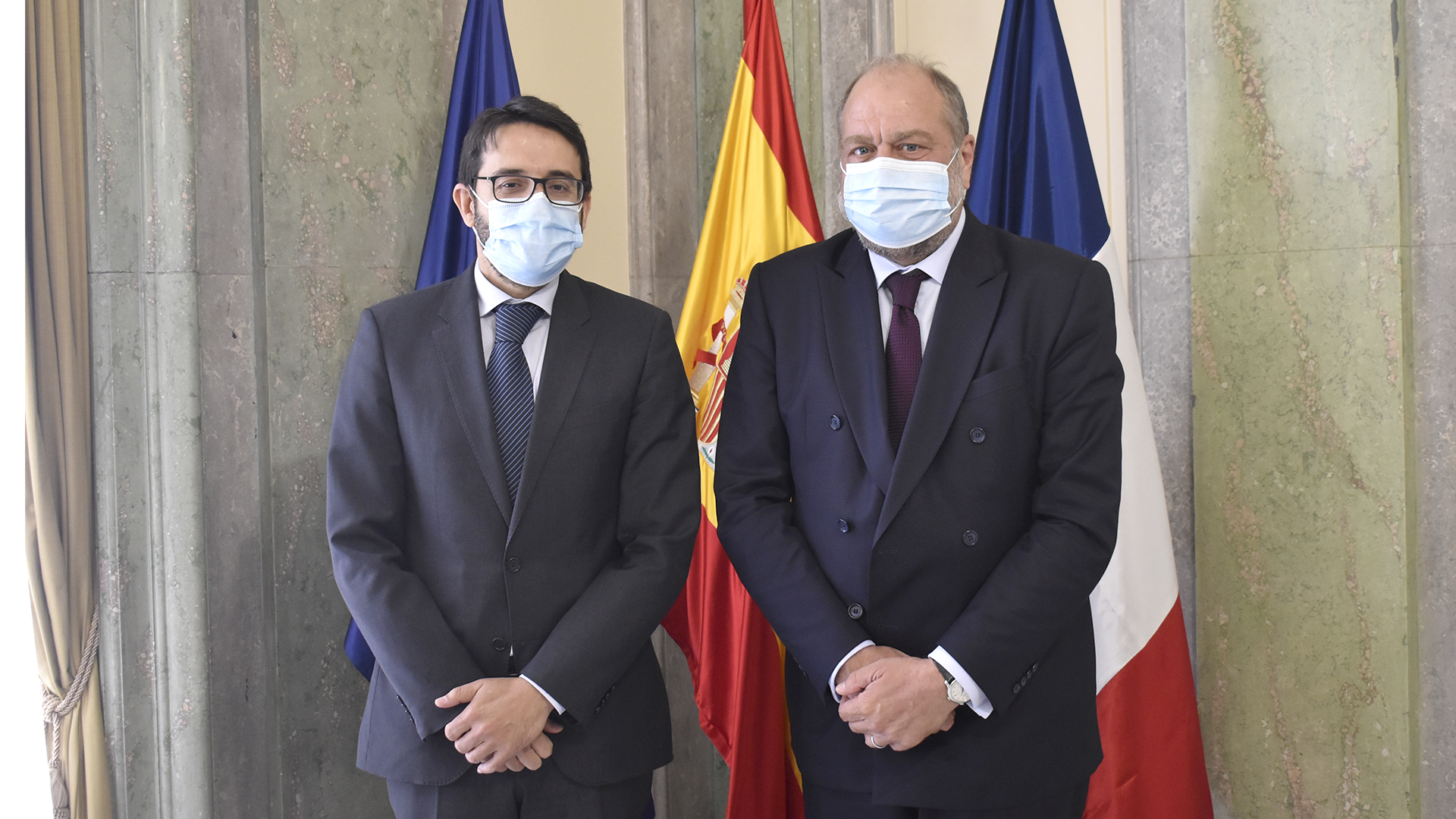 Reunión entre Pablo Zapatero y el ministro de Justicia de Francia