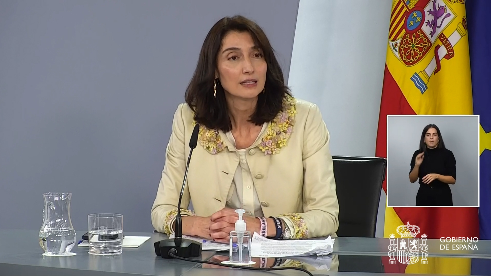 Pilar Llop en rueda de prensa posterior al Consejo de Ministros