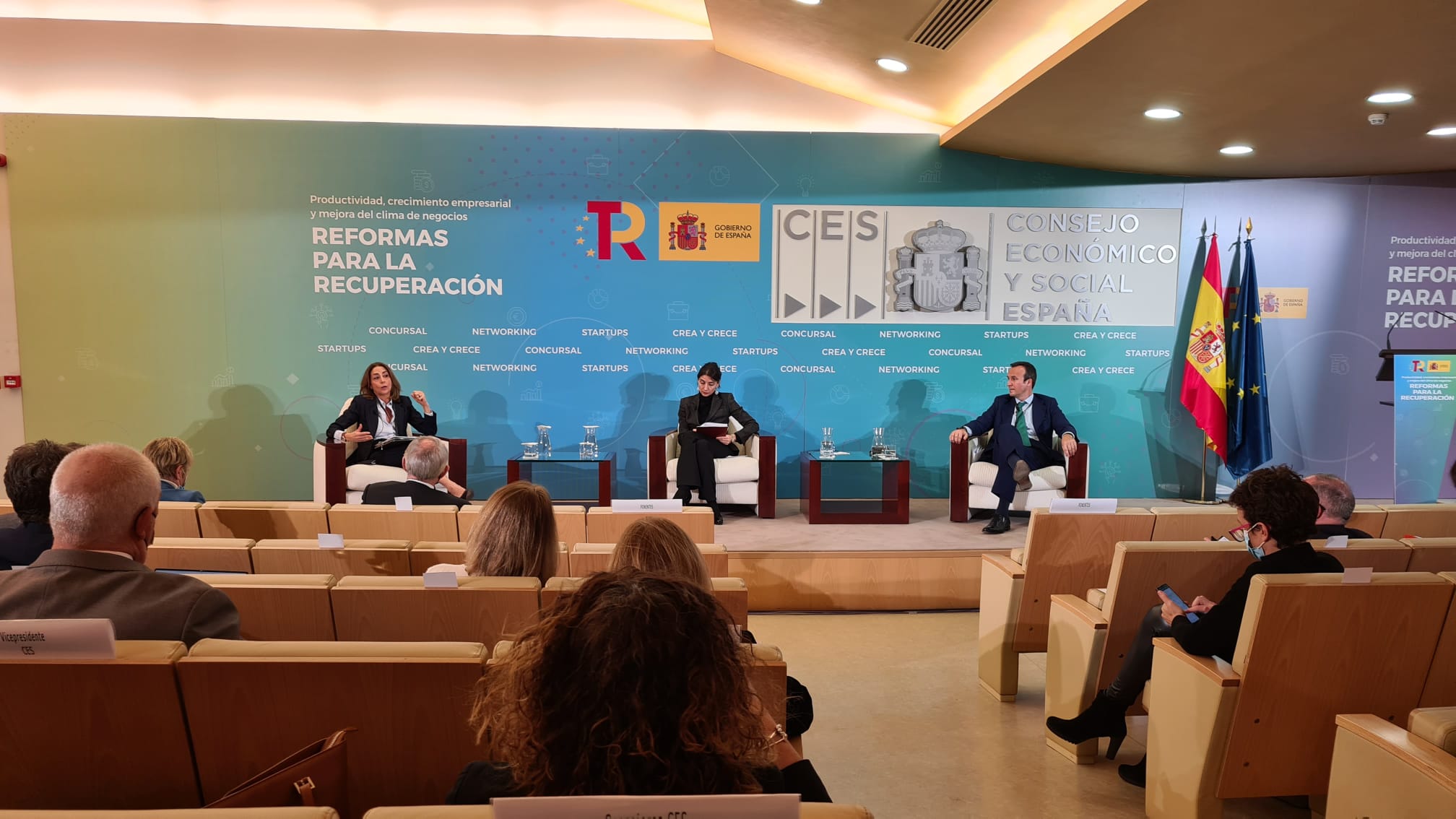 Pilar Llop durante la Jornada “Reformas para la Recuperación”