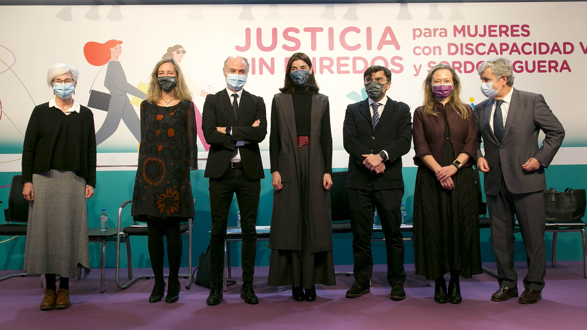 Pilar Llop clausura la presentación Justicia sin enredos para mujeres con discapacidad visual y sordoceguera