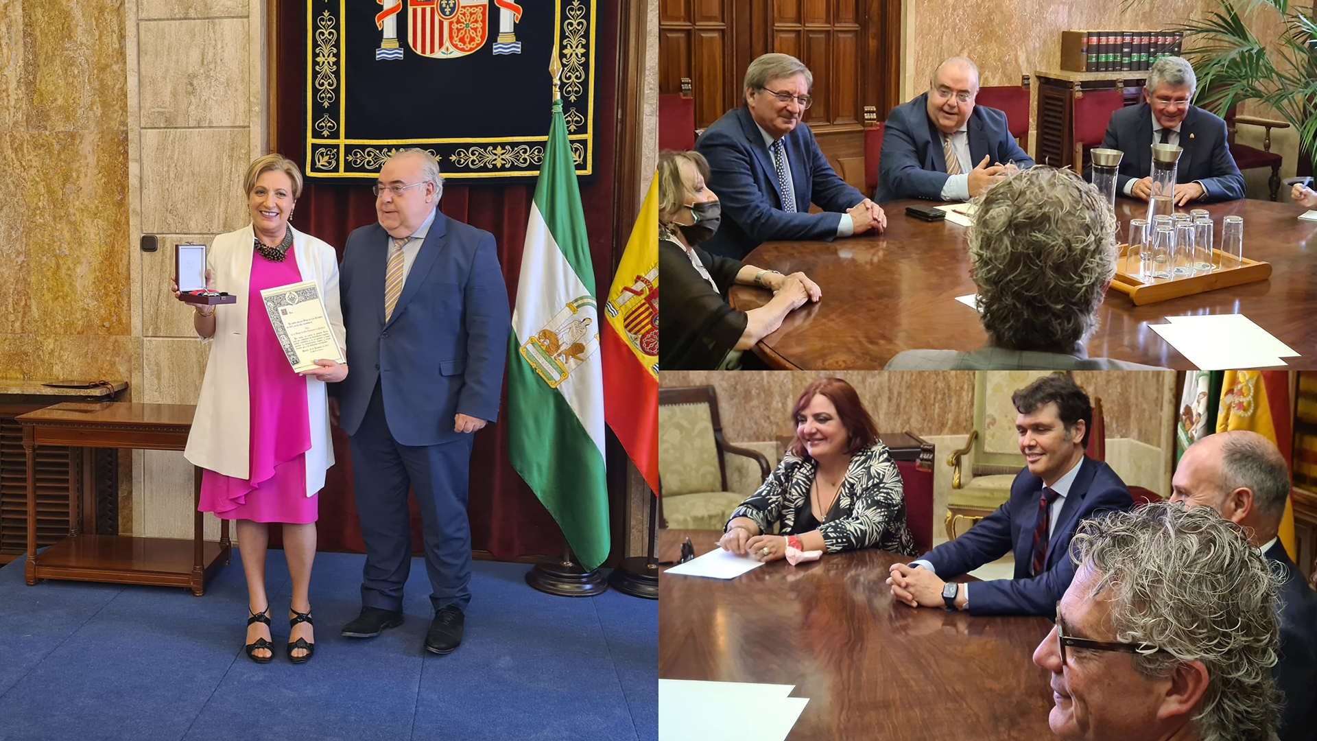 El secretario de Estado de Justicia entrega una condecoración y se reúne con operadores jurídicos en Almería