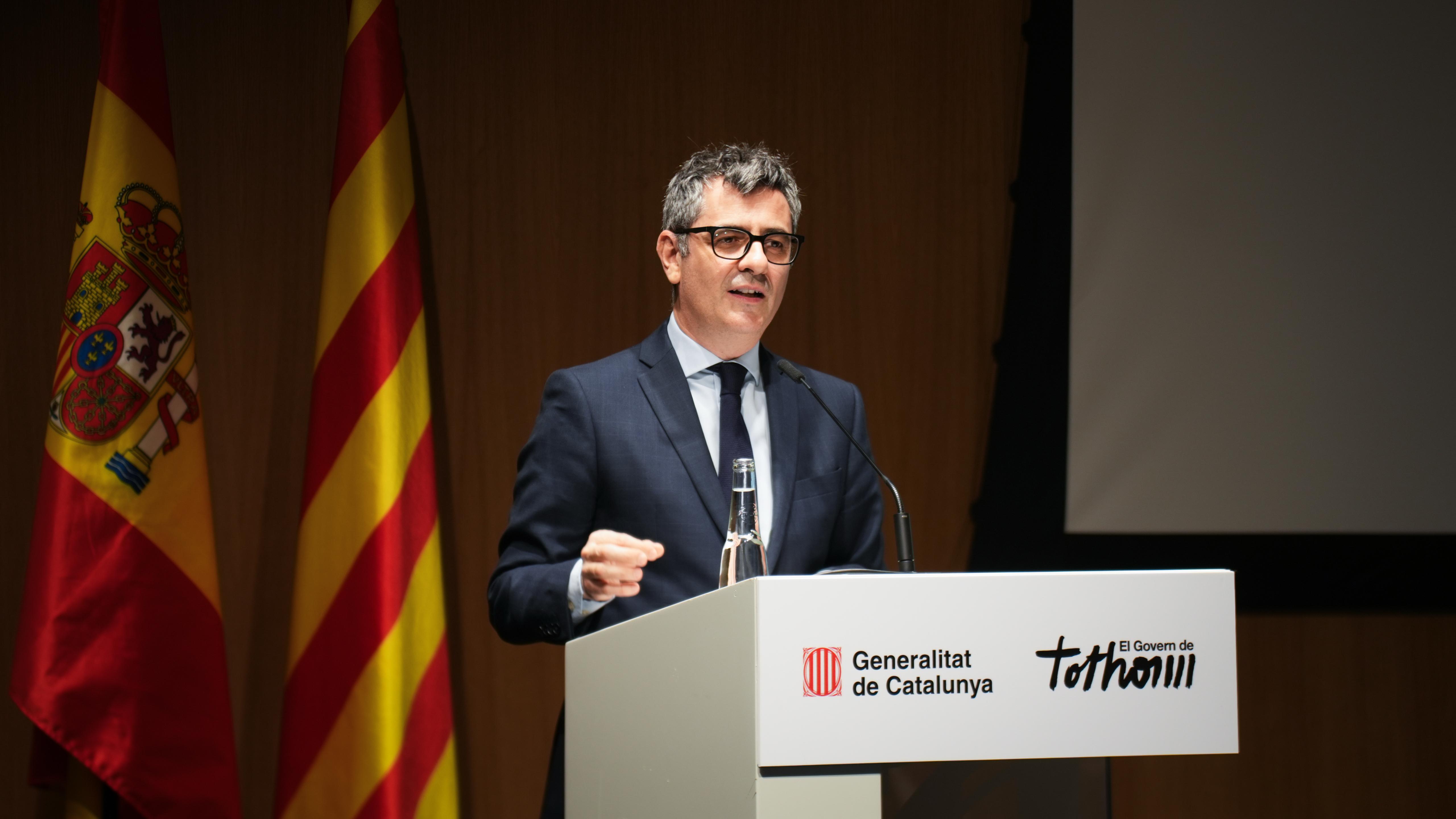 Félix Bolaños en la inauguración de la jornada 'Más servicio, más cerca, más Justicia' 
