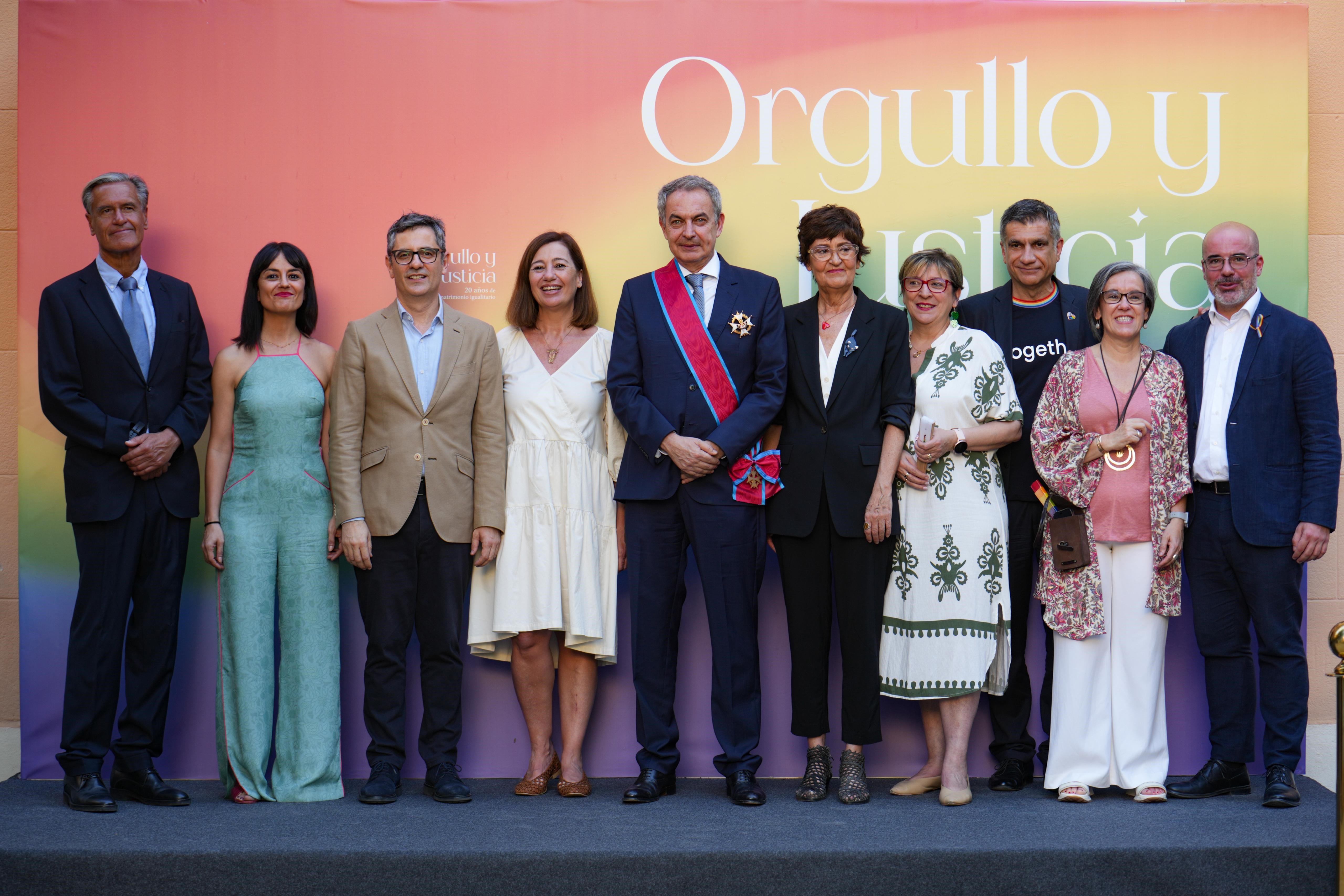 Bolaños durante la celebración del acto Orgullo y Justicia