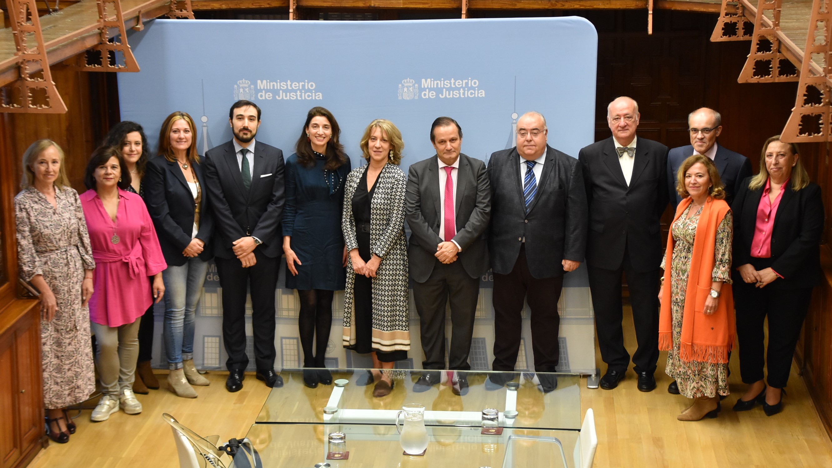 Pilar Llop, en un encuentro con fiscales participantes en una estancia de formación en el Ministerio