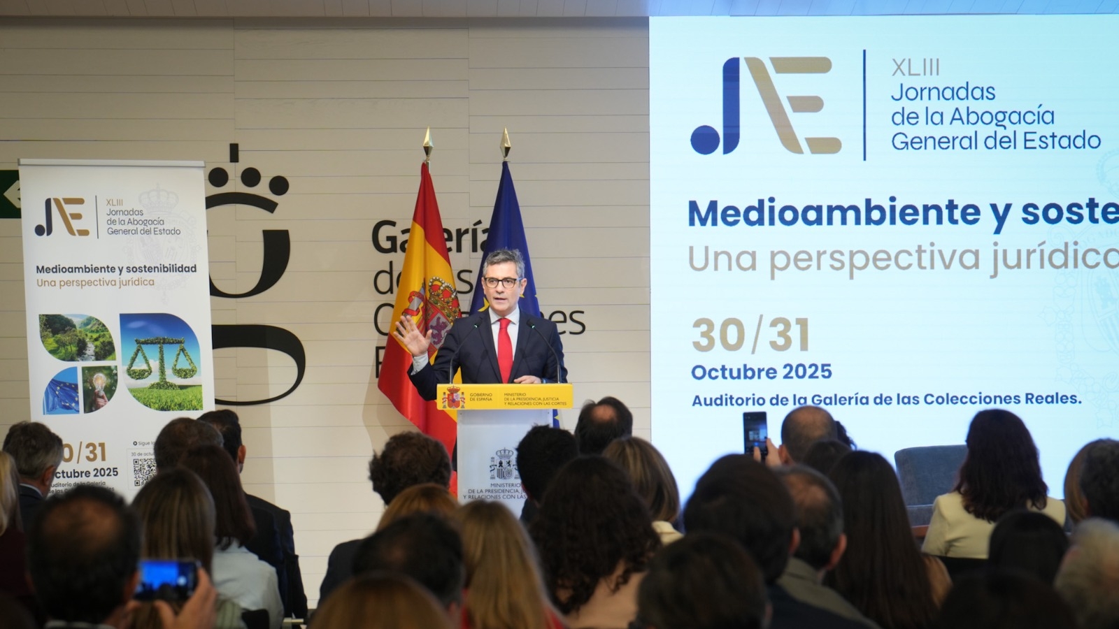 Bolaños en las XLIII Jornadas de la Abogacía General del Estado, dedicadas al reto medioambiental 