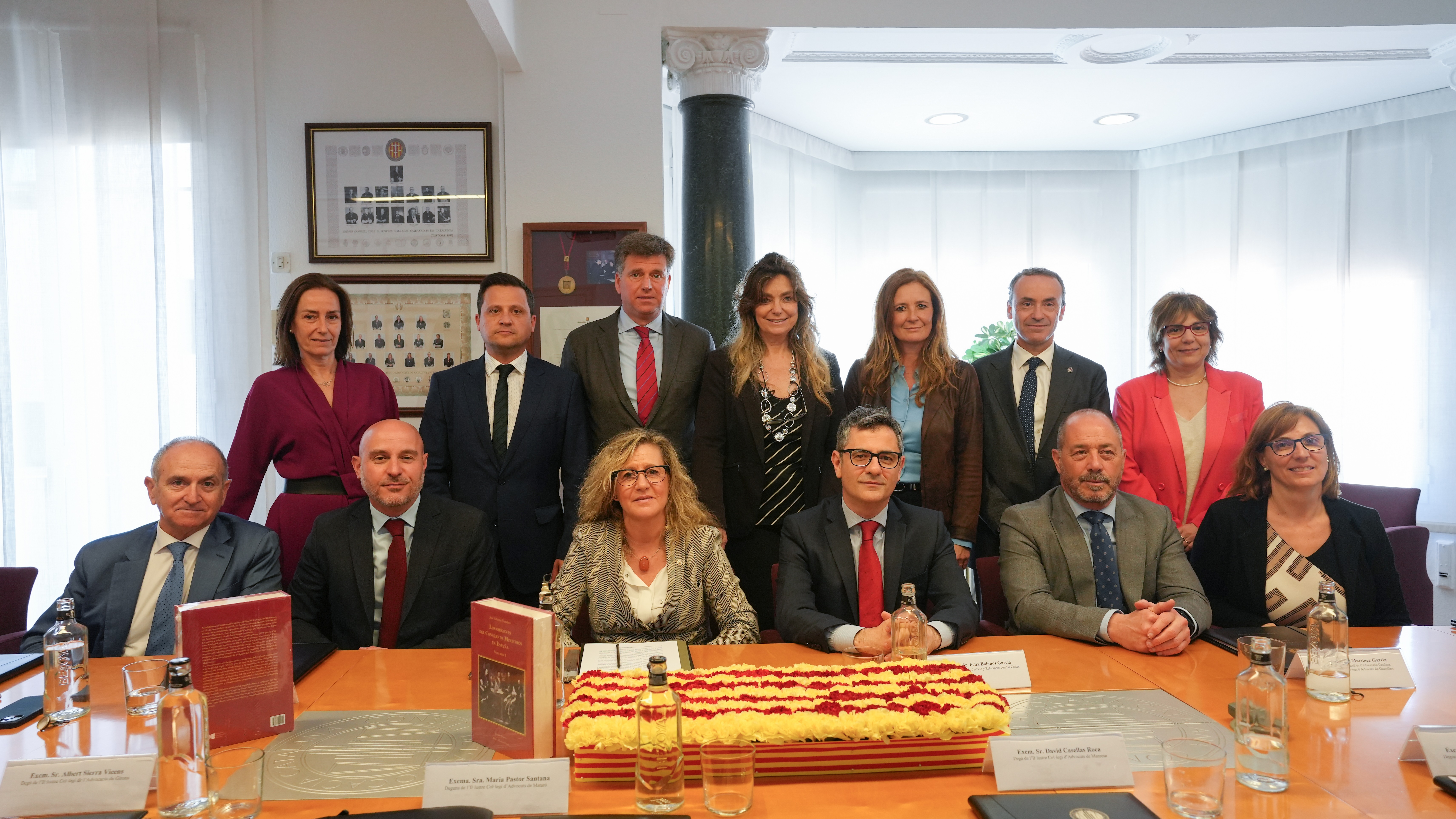 Bolaños con el Consell dels Il-lustres Col-legis de l’Advocacia de Catalunya