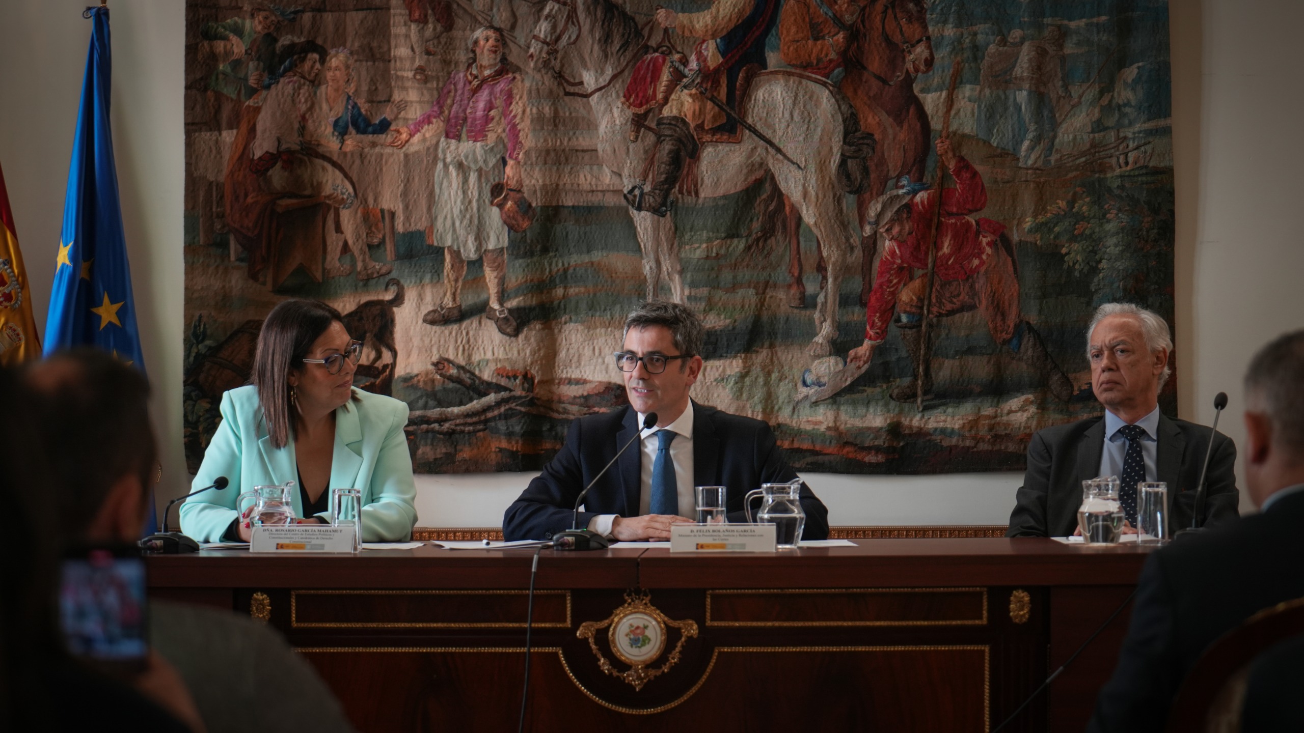 Bolaños durante la clausura del IV Seminario Gil Carlos Rodríguez Iglesias 