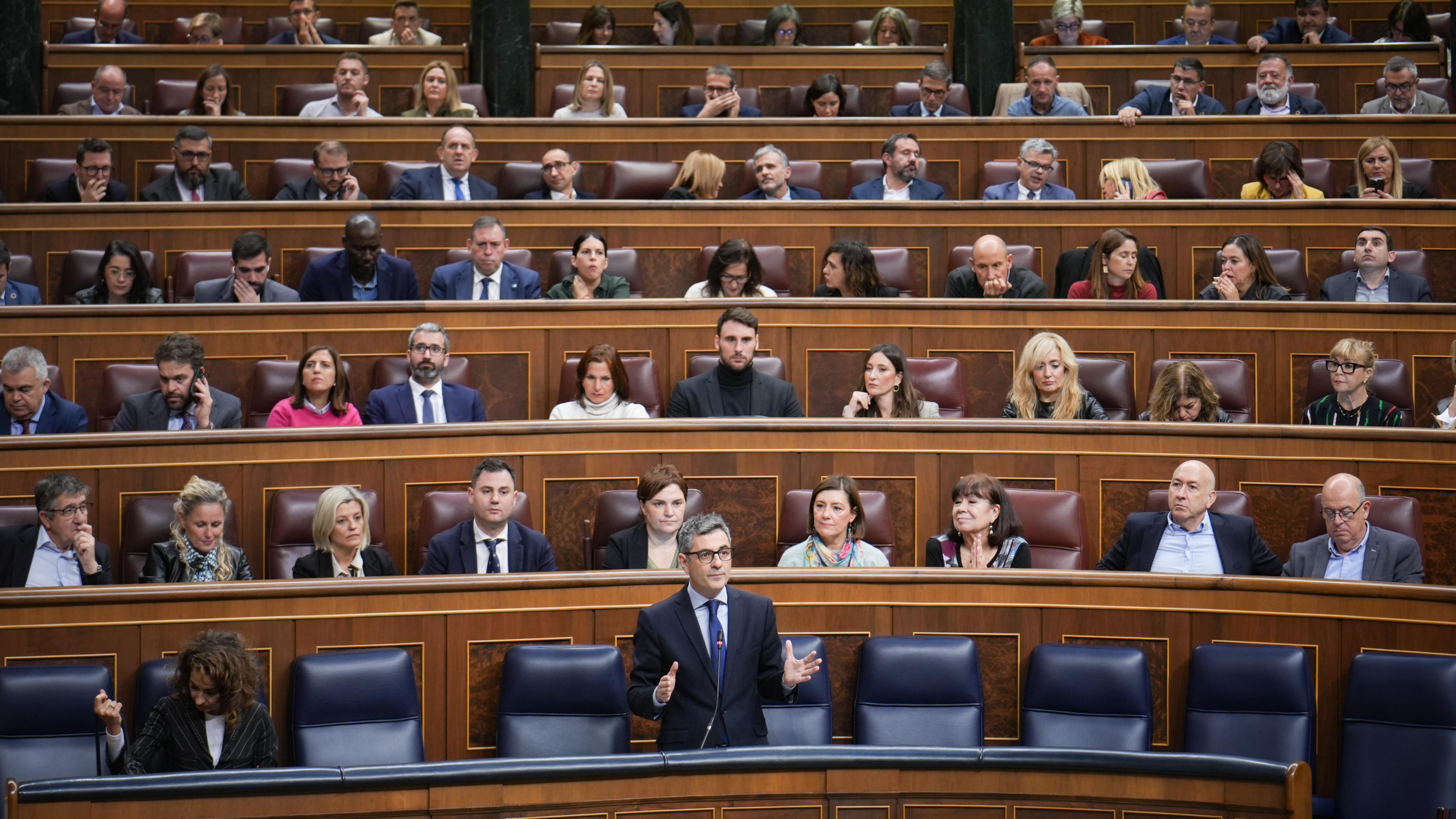 Bolaños en el Pleno del Congreso de los Diputados