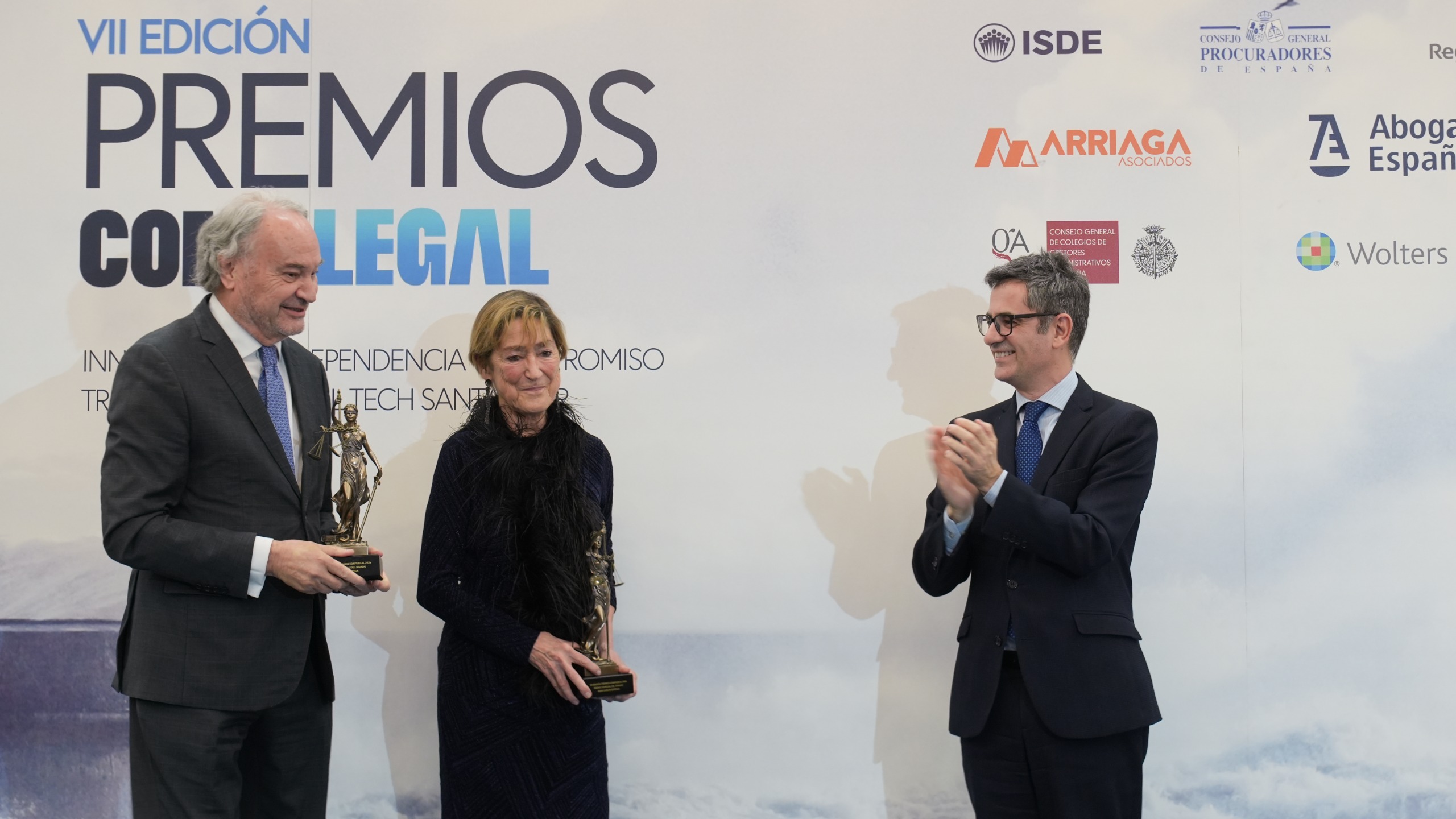 Bolaños en la entrega de los VII Premios Confilegal