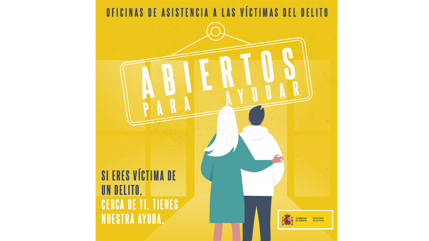 Cartel sobre campaña de Oficinas de Asistencia a Víctimas del Delito