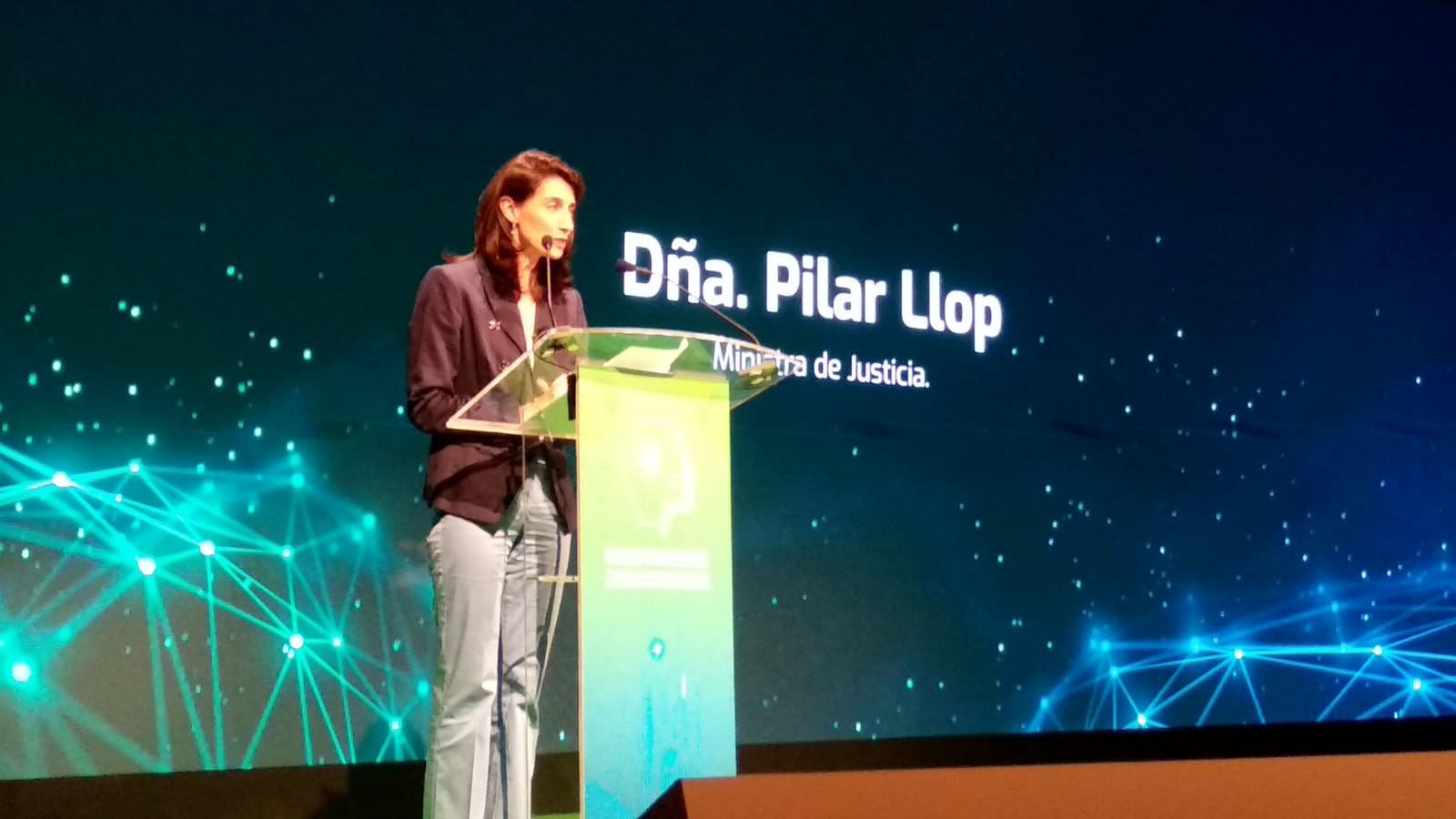Pilar Llop en el Congreso de Registradores