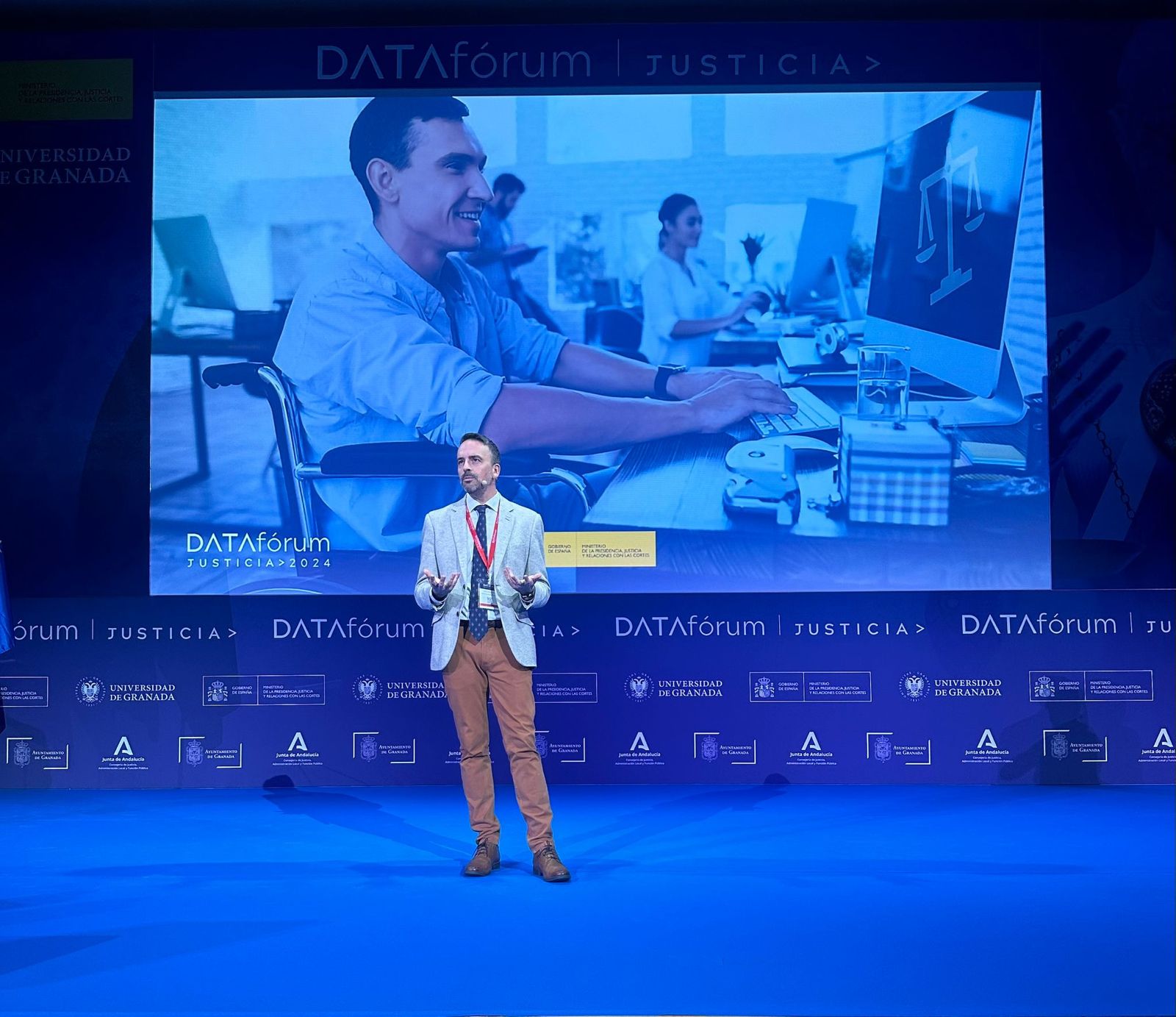 Olmedo, durante la inauguración de 'DATAfórum Justicia 2024'