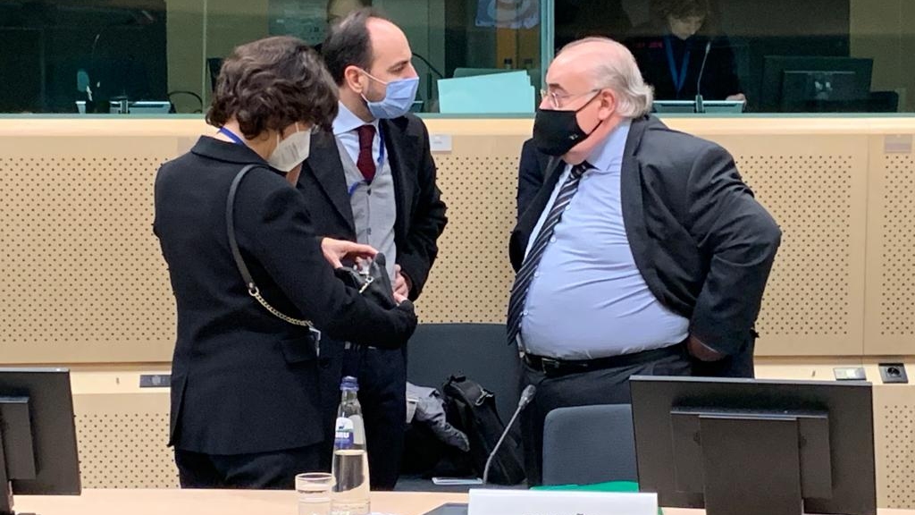 El secretario de Estado de Justicia, Tontxu Rodríguez, durante la reunión del JAI en Bruselas
