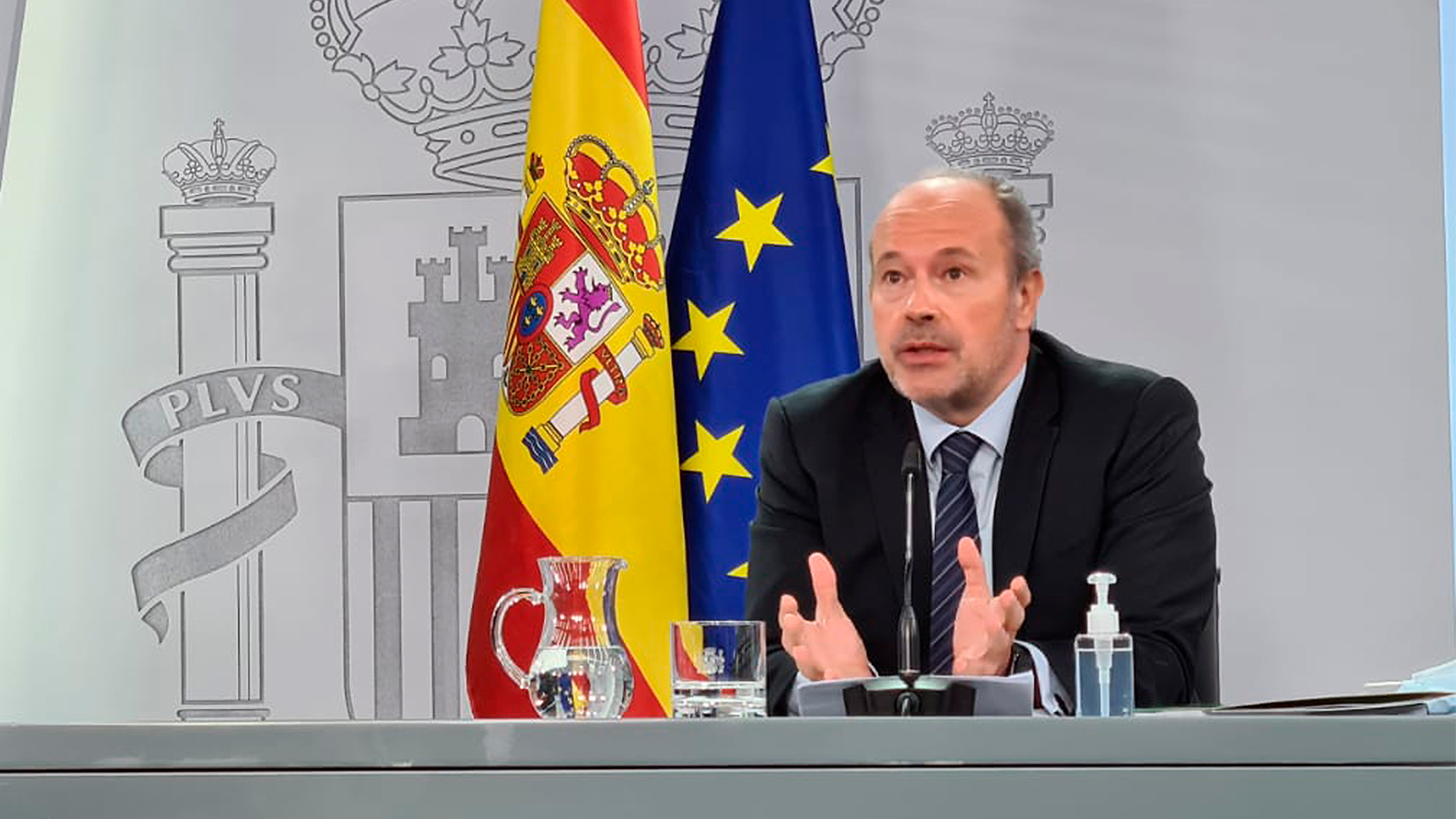 El ministro de Justicia, Juan Carlos Campo, durante la rueda de prensa posterior al Consejo de Ministros