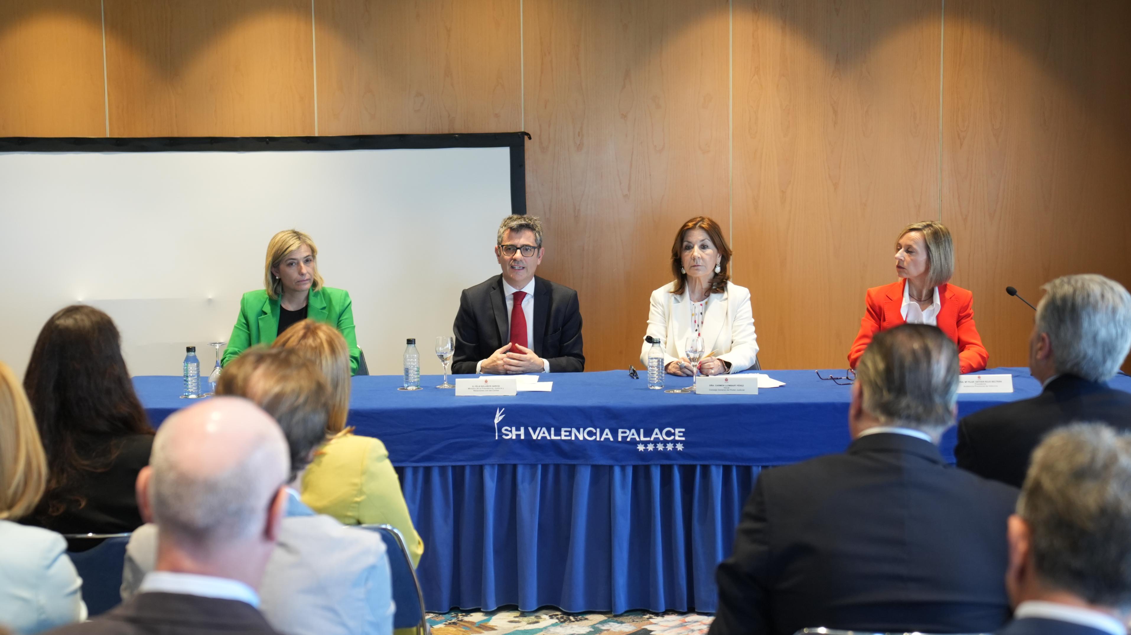 Félix Bolaños en la clausura de las XXII Jornadas de presidentes y presidentas de Audiencias Provinciales