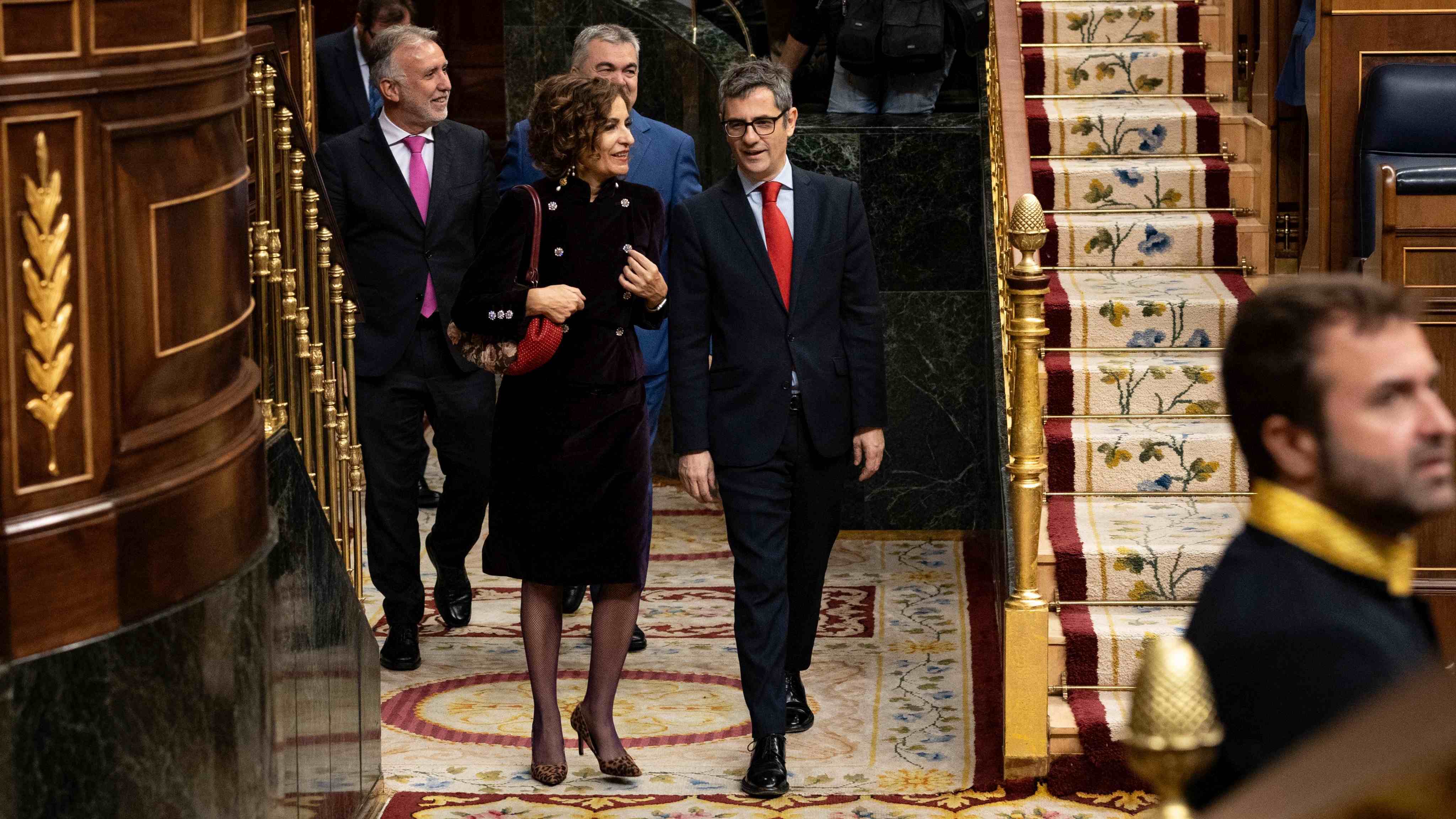 Félix Bolaños en la apertura de la XV Legislatura de las Cortes Generales