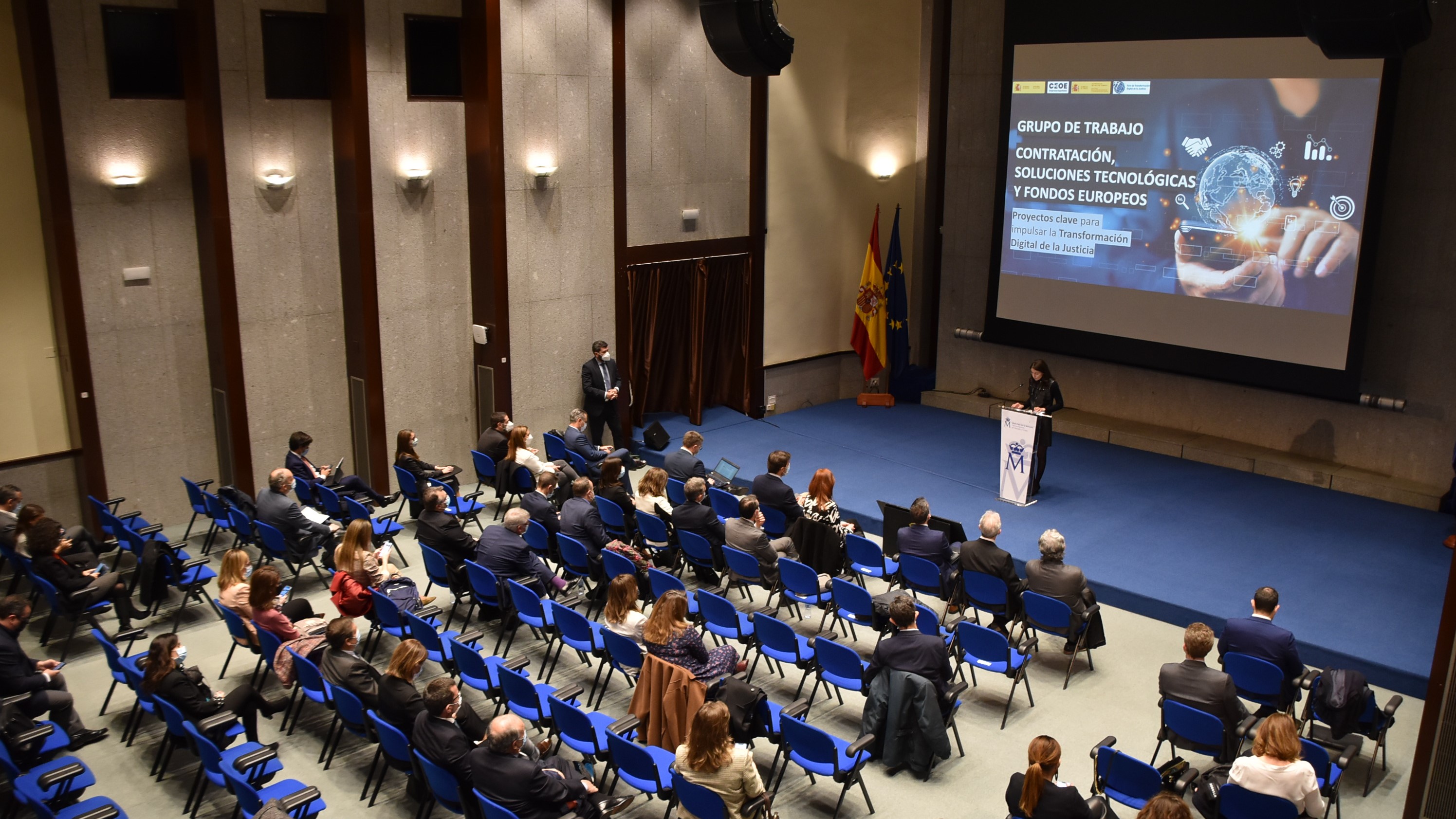 Intervención de Pilar Llop en el Grupo de Trabajo de Contratación, soluciones tecnológicas y fondos europeos