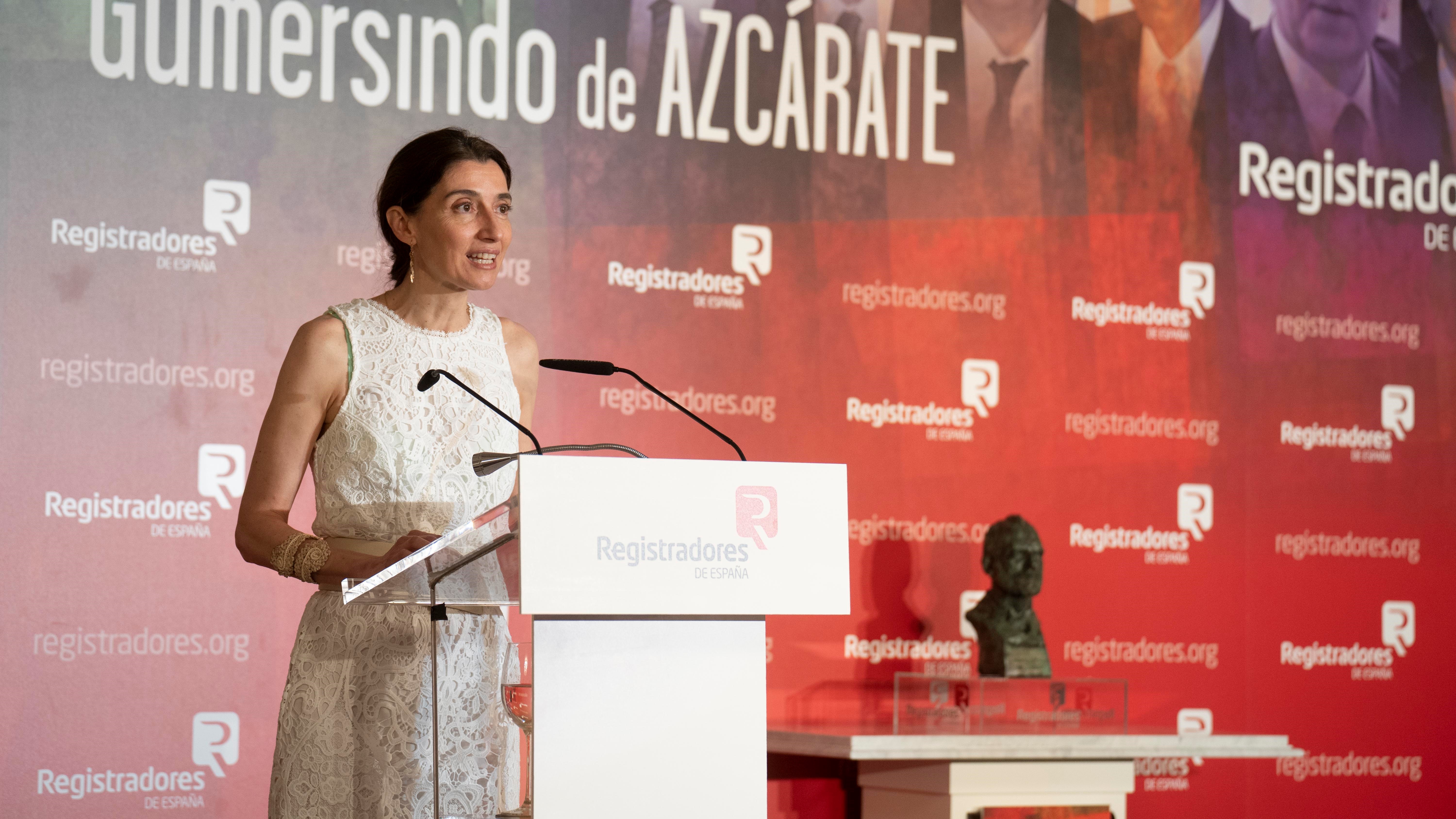 La ministra de Justicia recoge el premio Gumersindo de Azcárate
