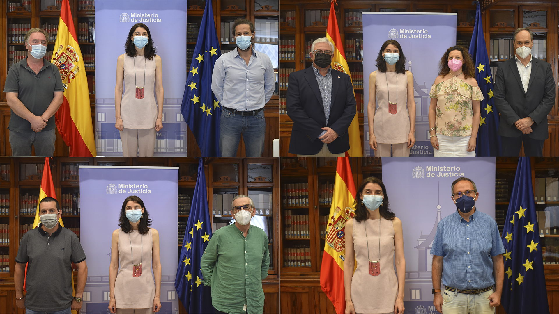 La ministra de Justicia se reúne con los sindicatos CC.OO., UGT, SIG y ELA Sindikatua