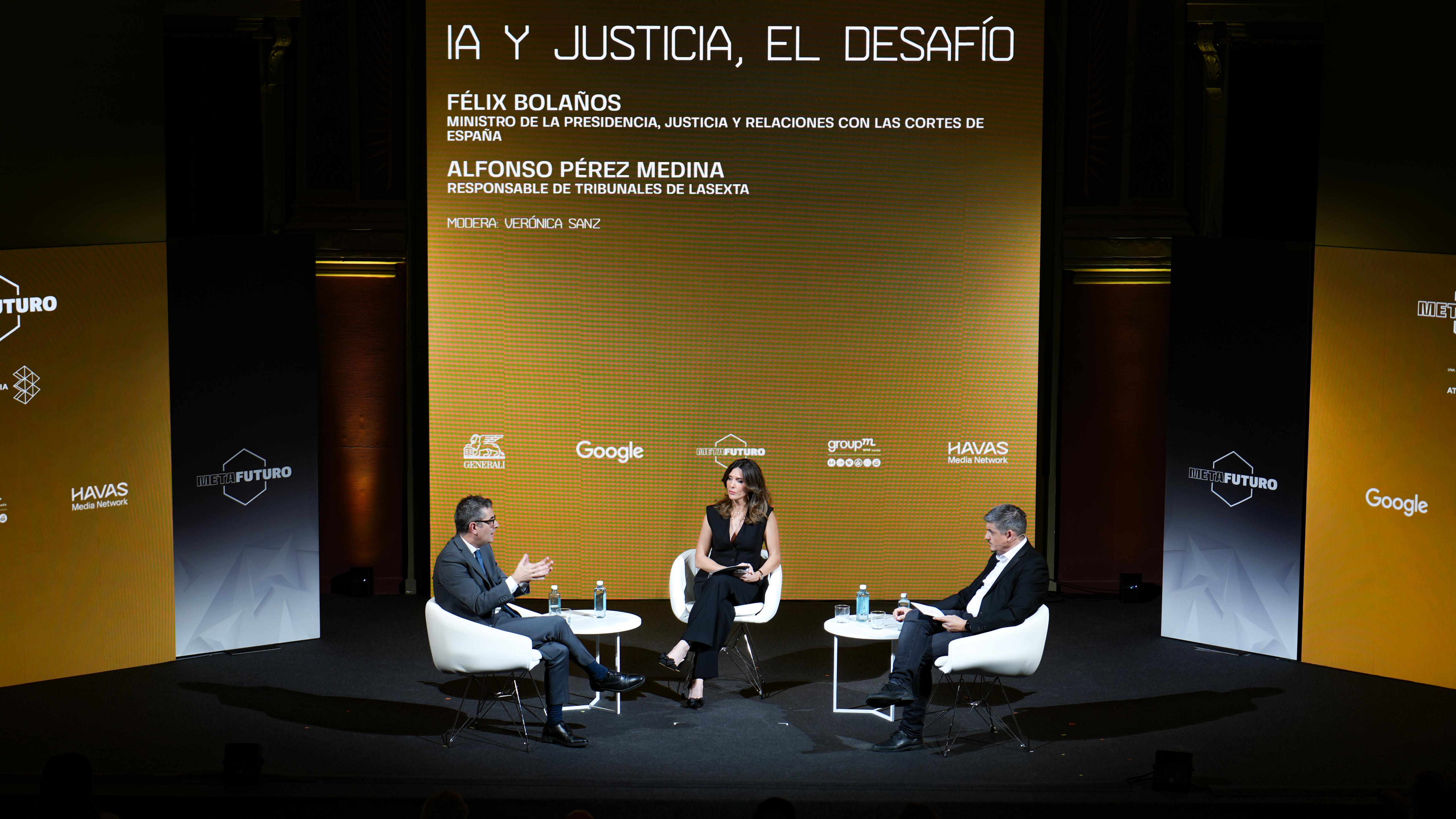 Félix Bolaños durante su participación en Metafuturo 2024