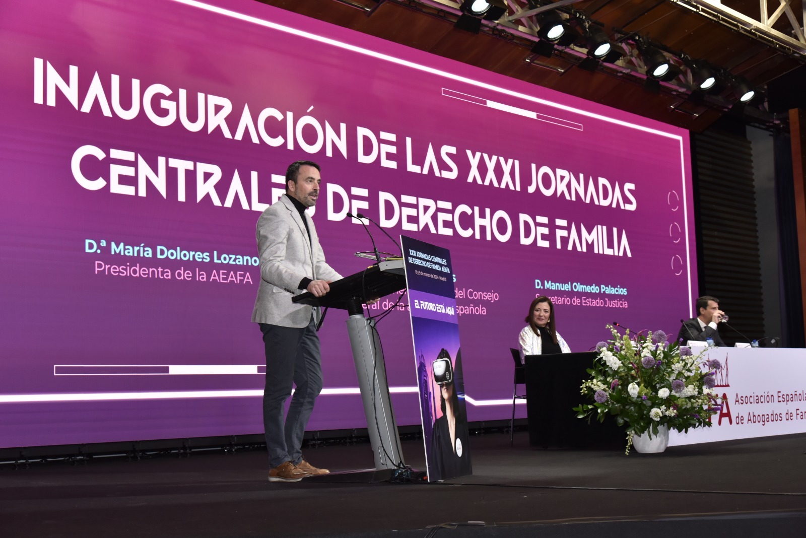 Olmedo, en la inauguración de las XXXI Jornadas Centrales de Derecho de Familia