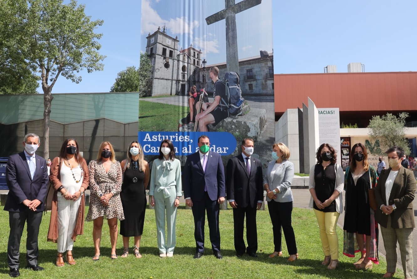 Pilar Llop durante su visita a la 64ª Feria Internacional de Muestras de Asturias