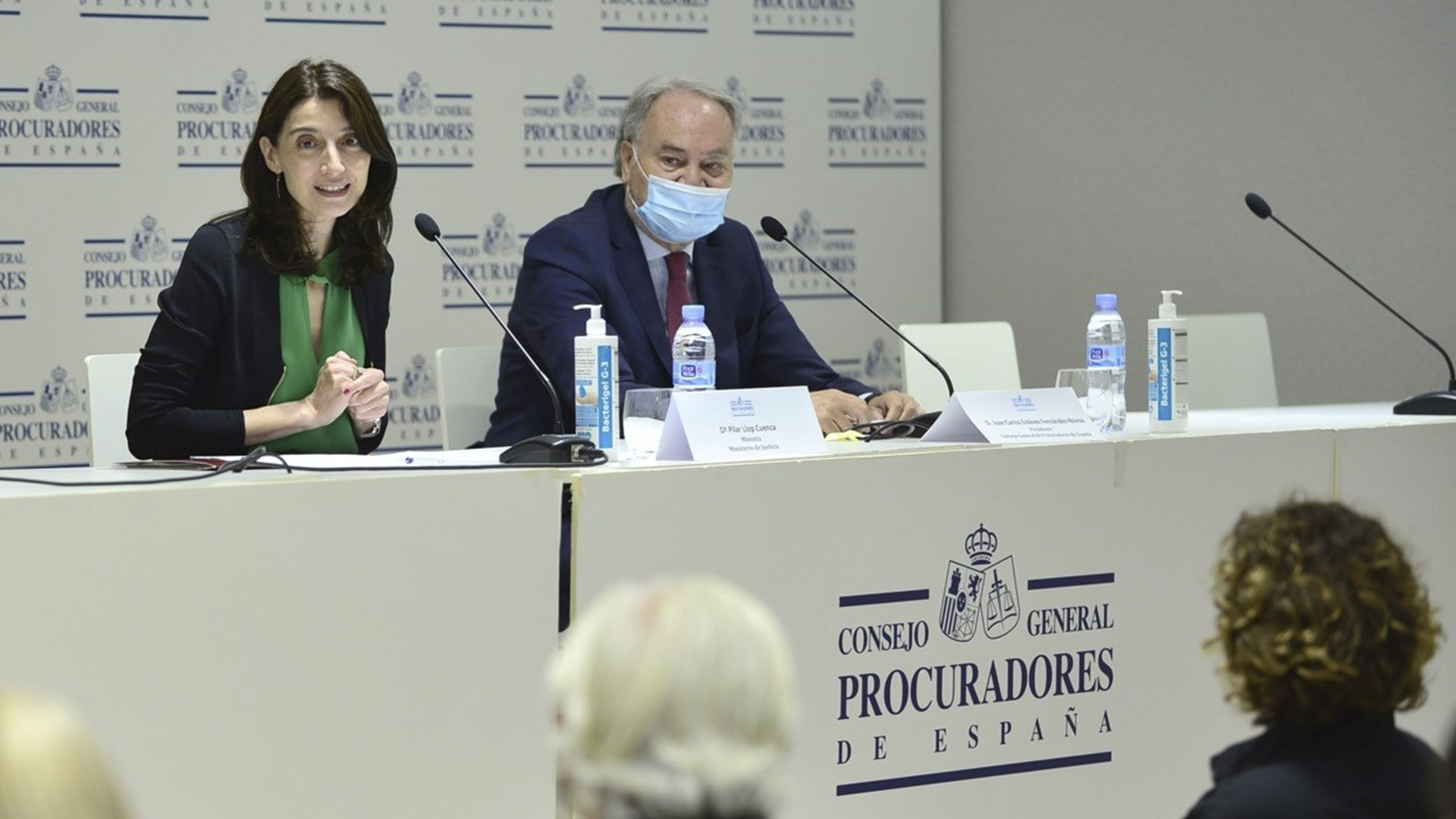Pilar Llop asiste al pleno del Consejo General de procuradores