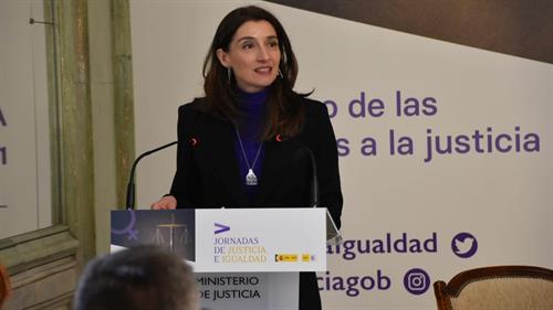 Pilar Llop en las Jornadas de Justicia e Igualdad