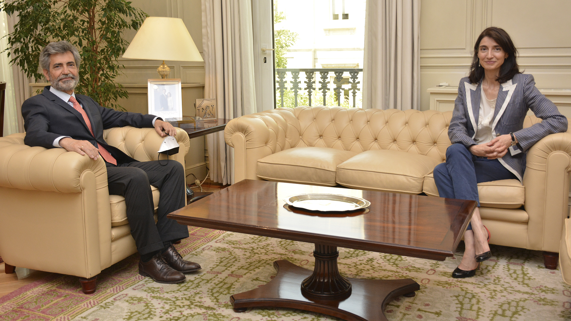 Pilar Llop y Carlos Lesmes