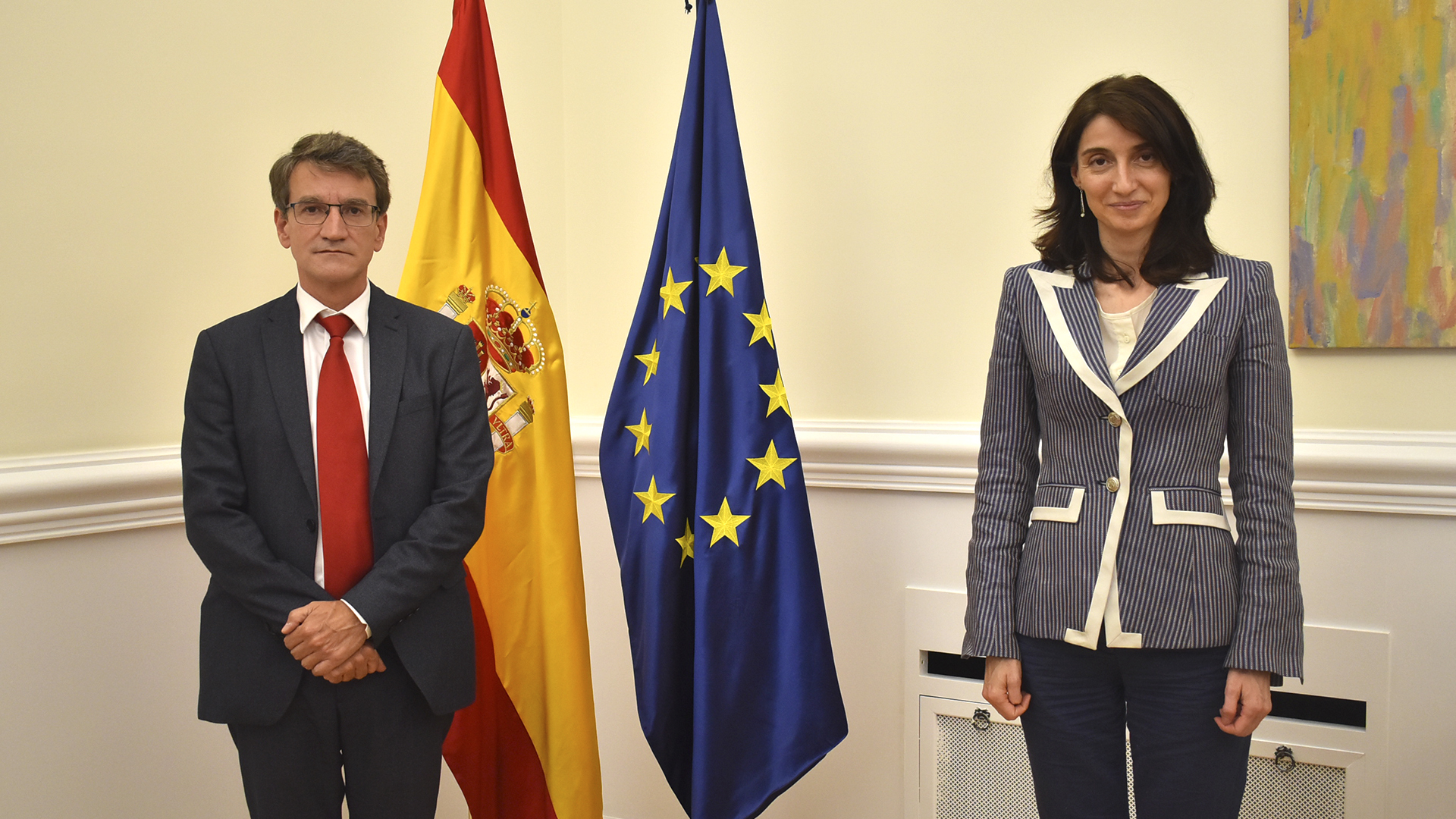 Pilar Llop y Rafael Lara