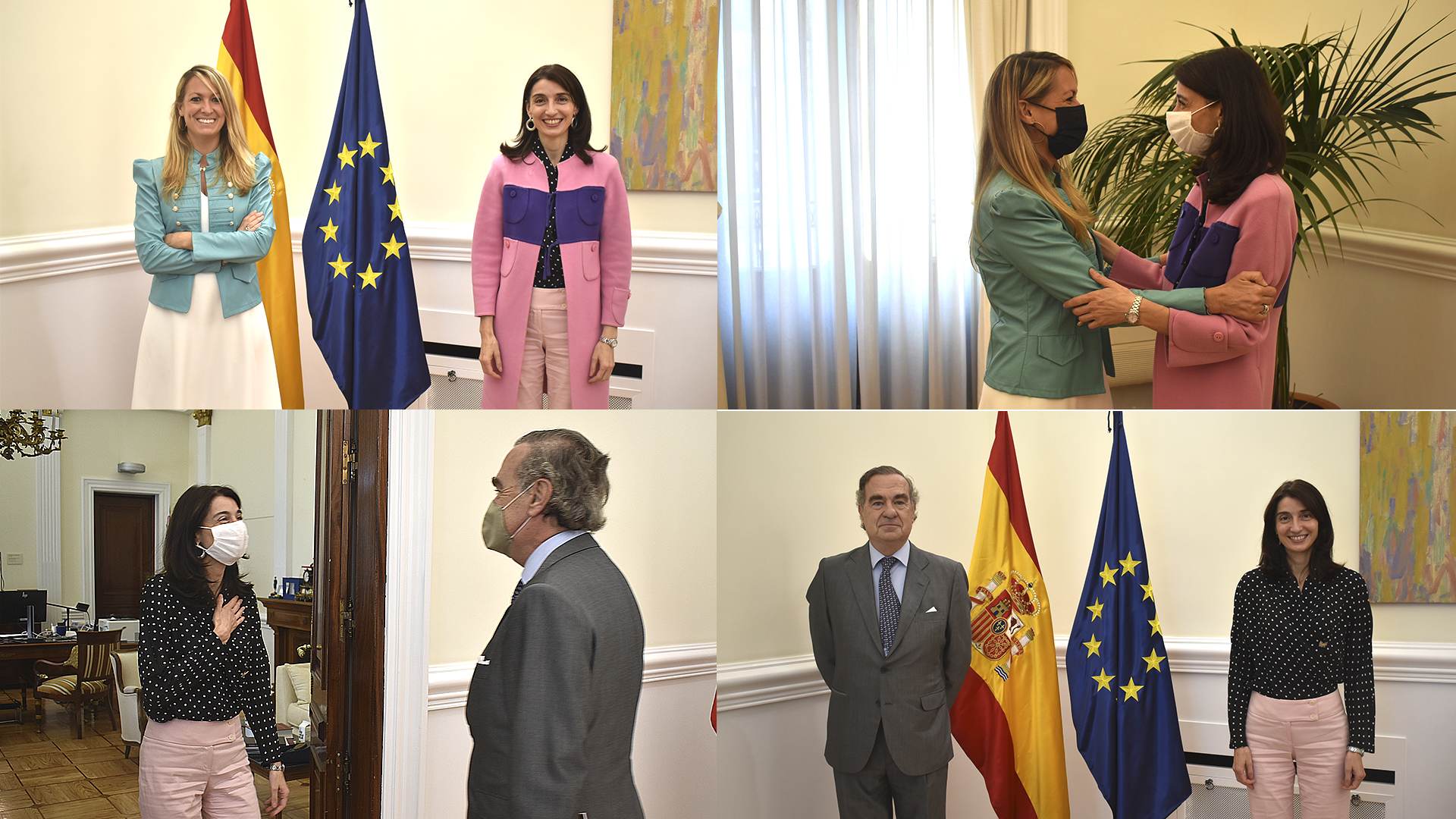 Pilar llop recibe al decano y la decana del Colegio de Abogados de Madrid y Barcelona