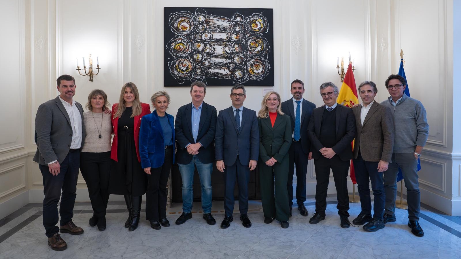 Félix Bolaños, en su reunión con el secretariado de la asociación Juezas y Jueces para la Democracia