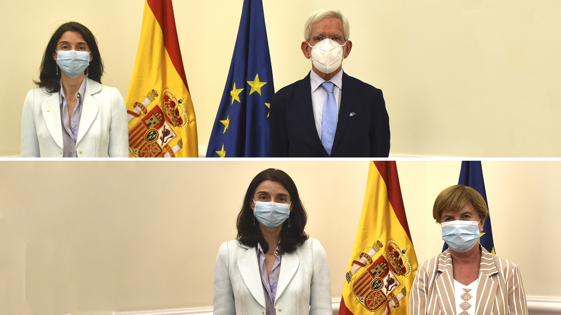 Reunion con el presidente de la mesa de la Comisión de Justicia del Senado y con la presidenta de la Comisión de Justicia en el Congreso de los Diputados