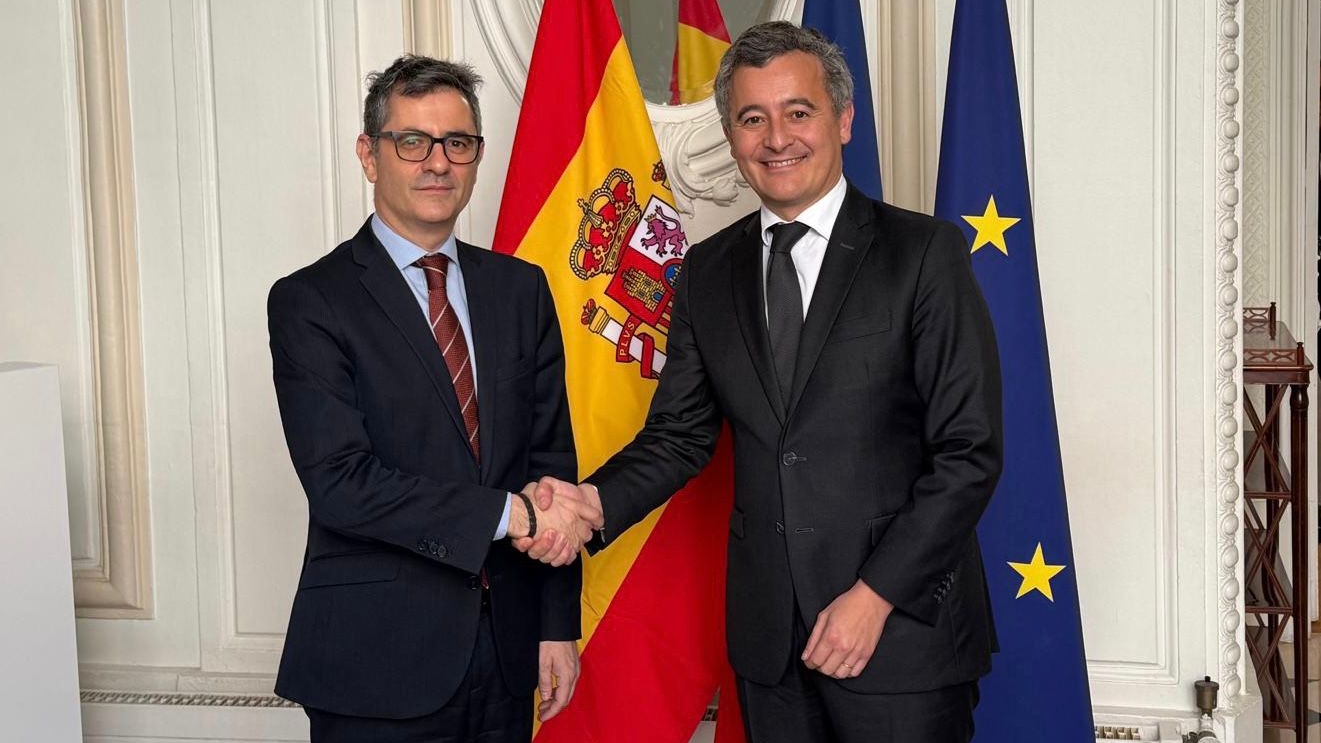 Bolaños mantiene una reunión bilateral con el ministro de Justicia de Francia, Gérald Darmanin
