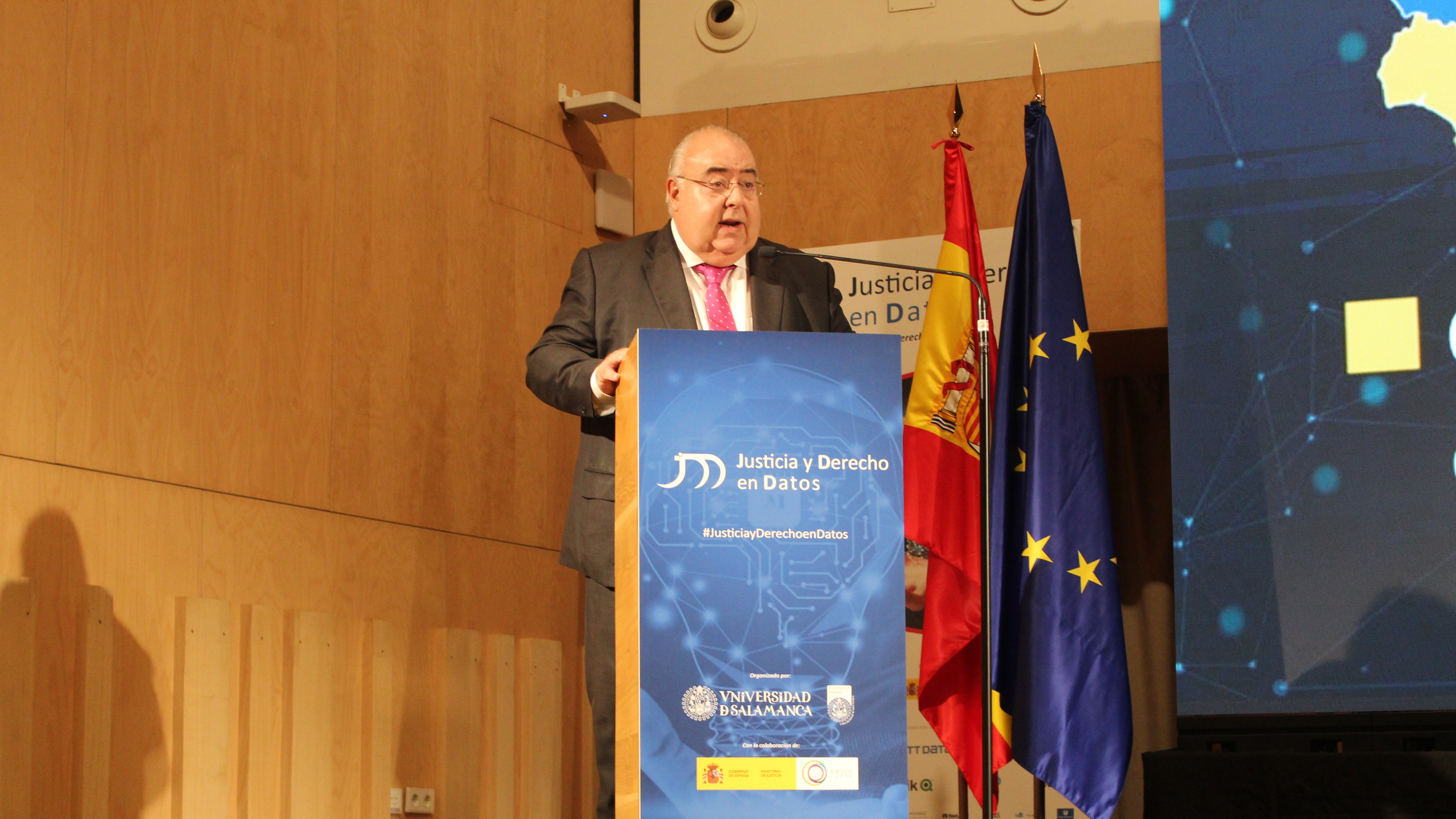 El SEJ durante el Simposio Justicia y Derecho en Datos, organizado por el Ministerio de Justicia y la Universidad de Salamanca